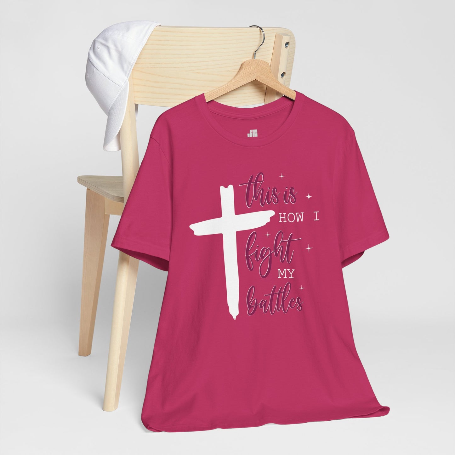 This is How I Fight My Battles Bible Verse Soft Cotton Tee - Christian Tee