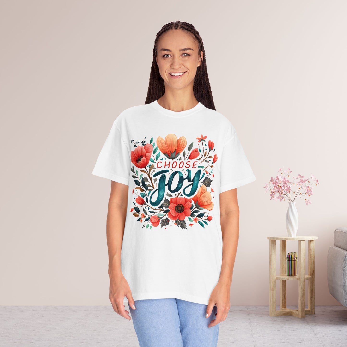 Women's Comfort Colors Choose Joy Tee - Christian Shirt