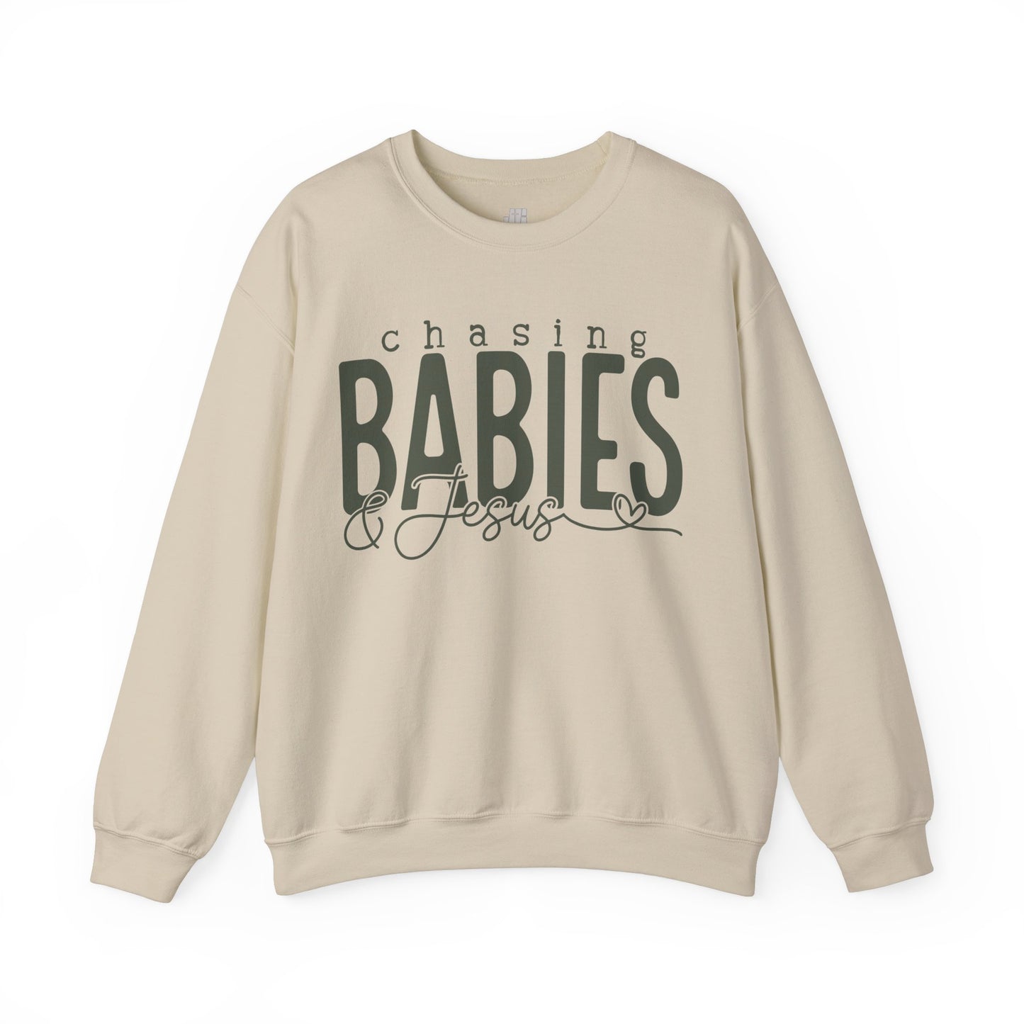 Chasing Babies & Jesus Sweatshirt - Christian Mom Sweatshirt