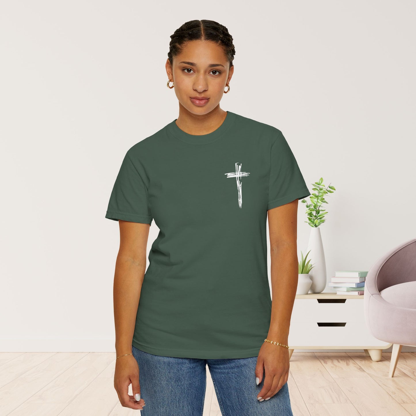 Comfort Colors Jesus Has My Back Christian Shirt