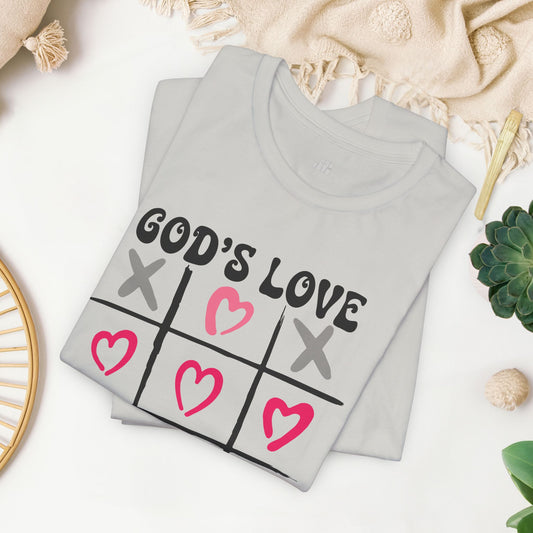 God's Love Always Wins Soft Cotton Tee - Christian Shirt