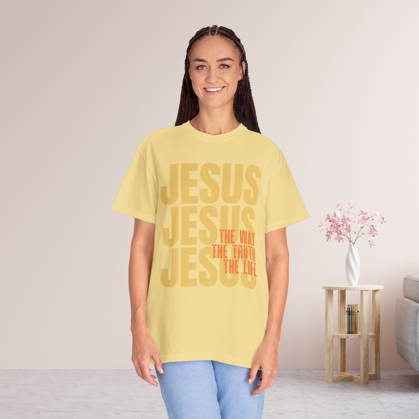 Comfort Colors Jesus Shirt - Bible Verse Shirt John 14:6