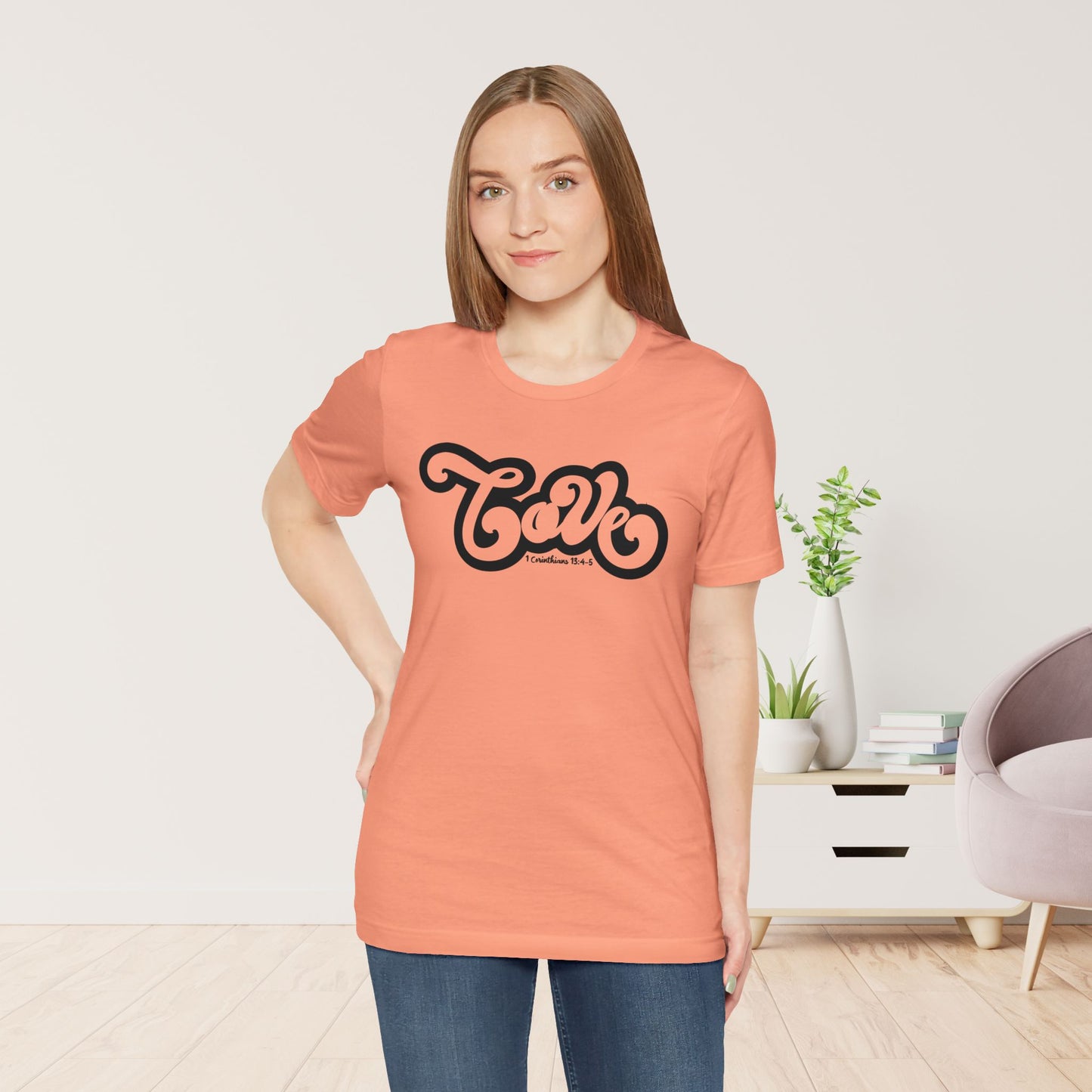 Love Shirt - Bible Verse Christian Soft Cotton Tee