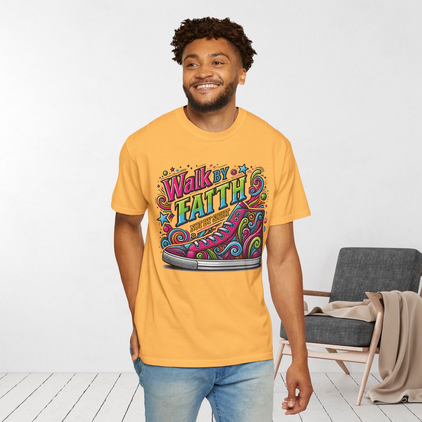 Walk By Faith Not By Sight Comfort Colors Shirt