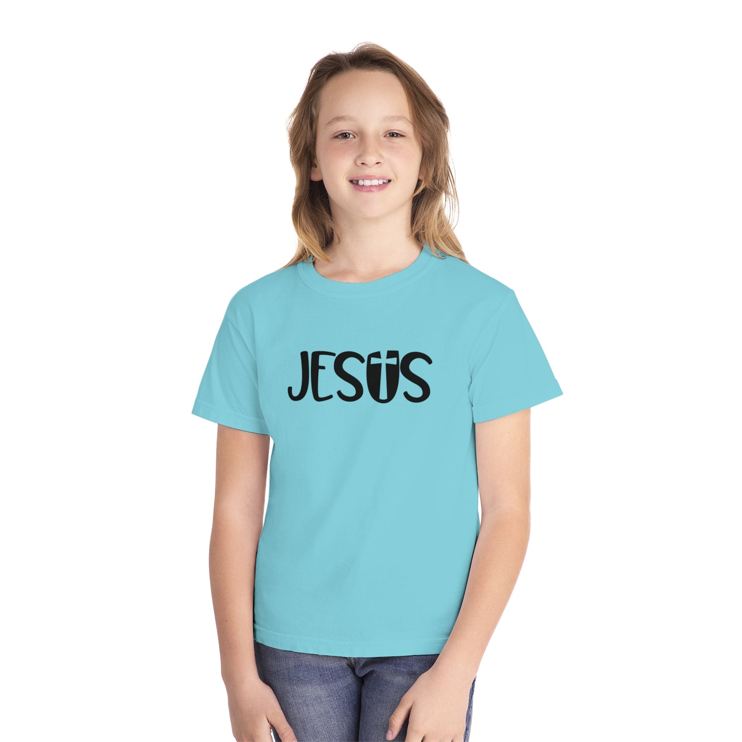 Jesus Comfort Colors Youth Christian T-shirt