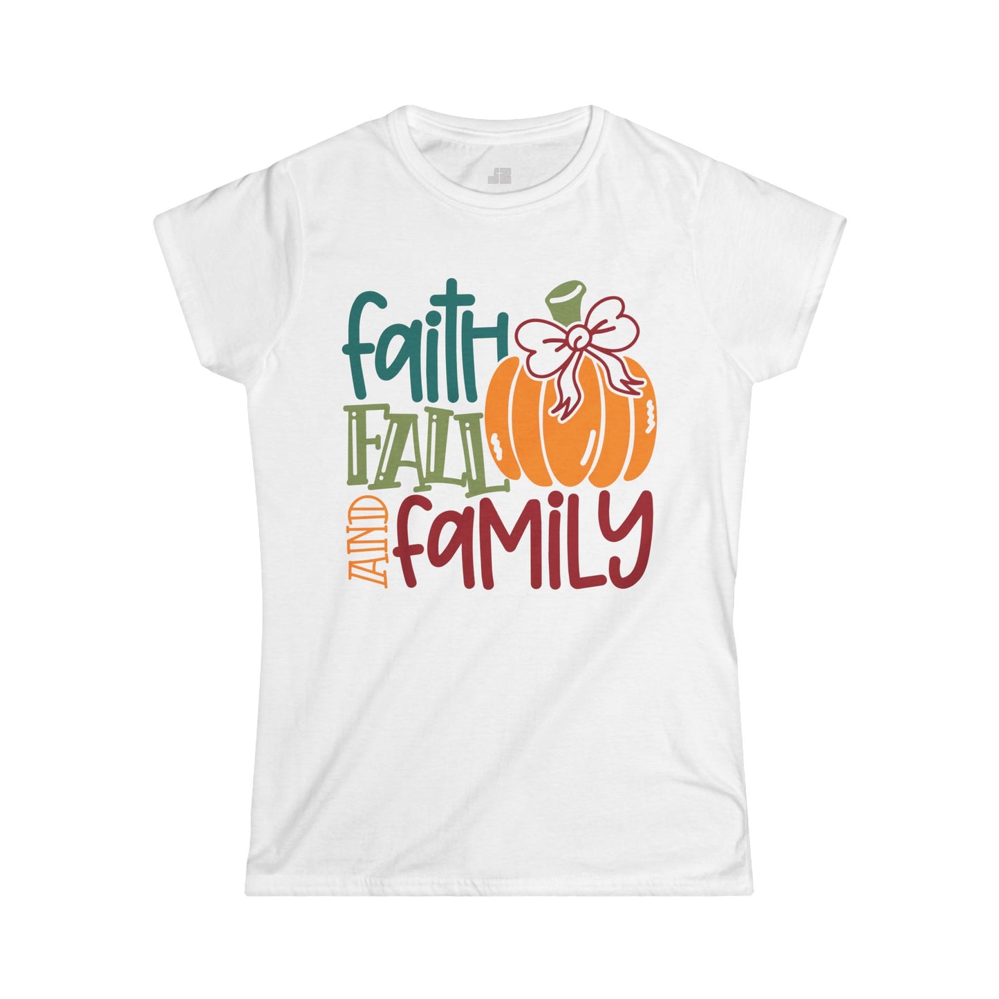 Christian Women's Faith Fall And Family Softstyle T-shirt