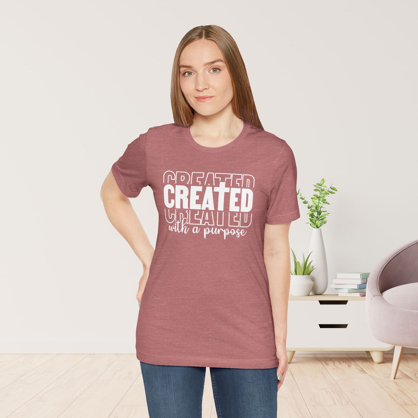 Created with a Purpose Christian Soft Cotton Tee