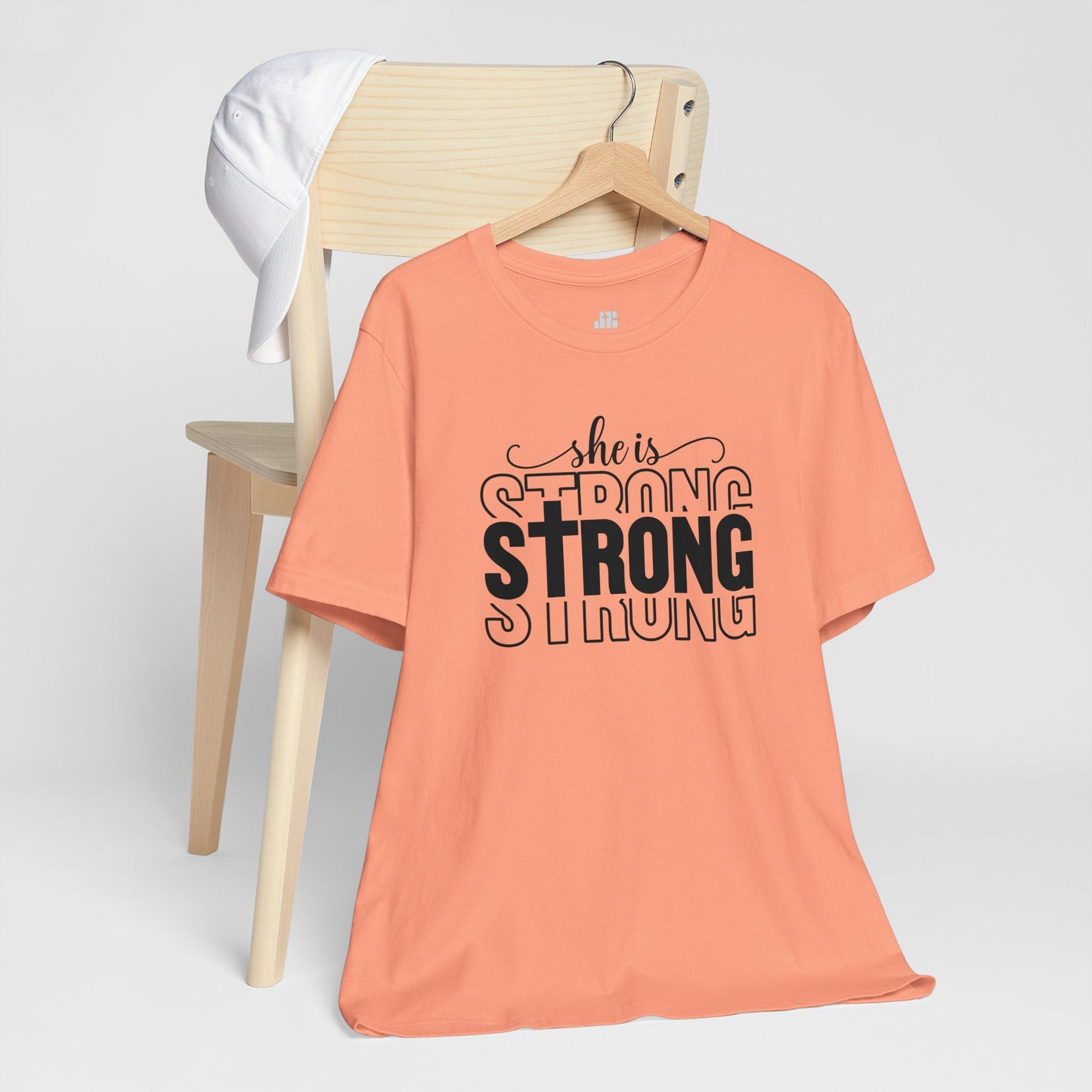 She is Strong Christian Soft Cotton Tee