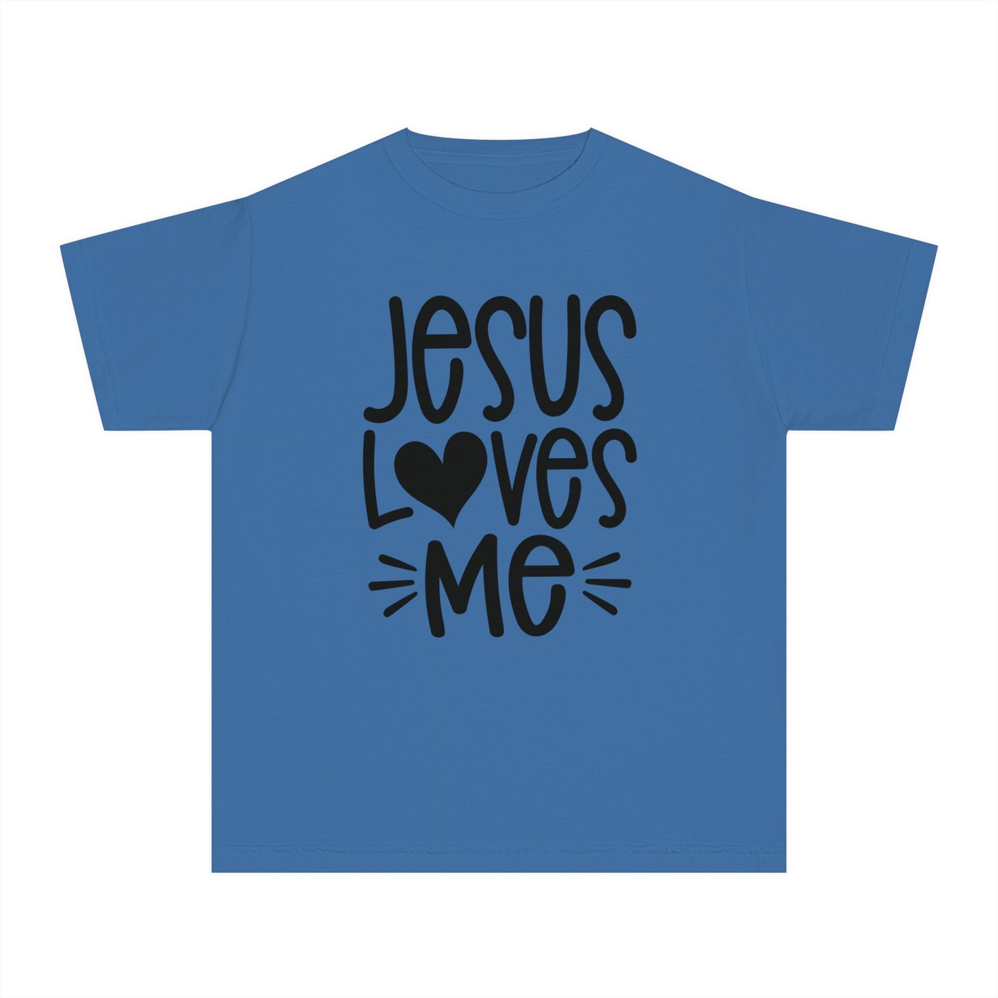 Jesus Loves Me Comfort Colors Youth Christian Tee