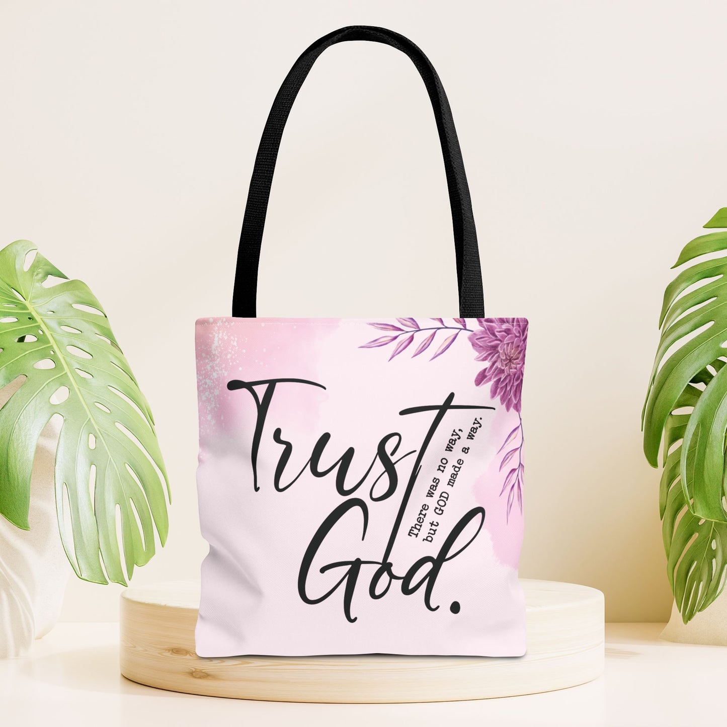 Trust God Tote Bag - Christian Tote Bag