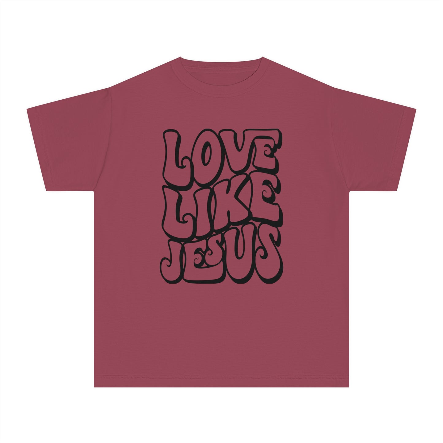 Love Like Jesus Comfort Colors Youth Christian Tee