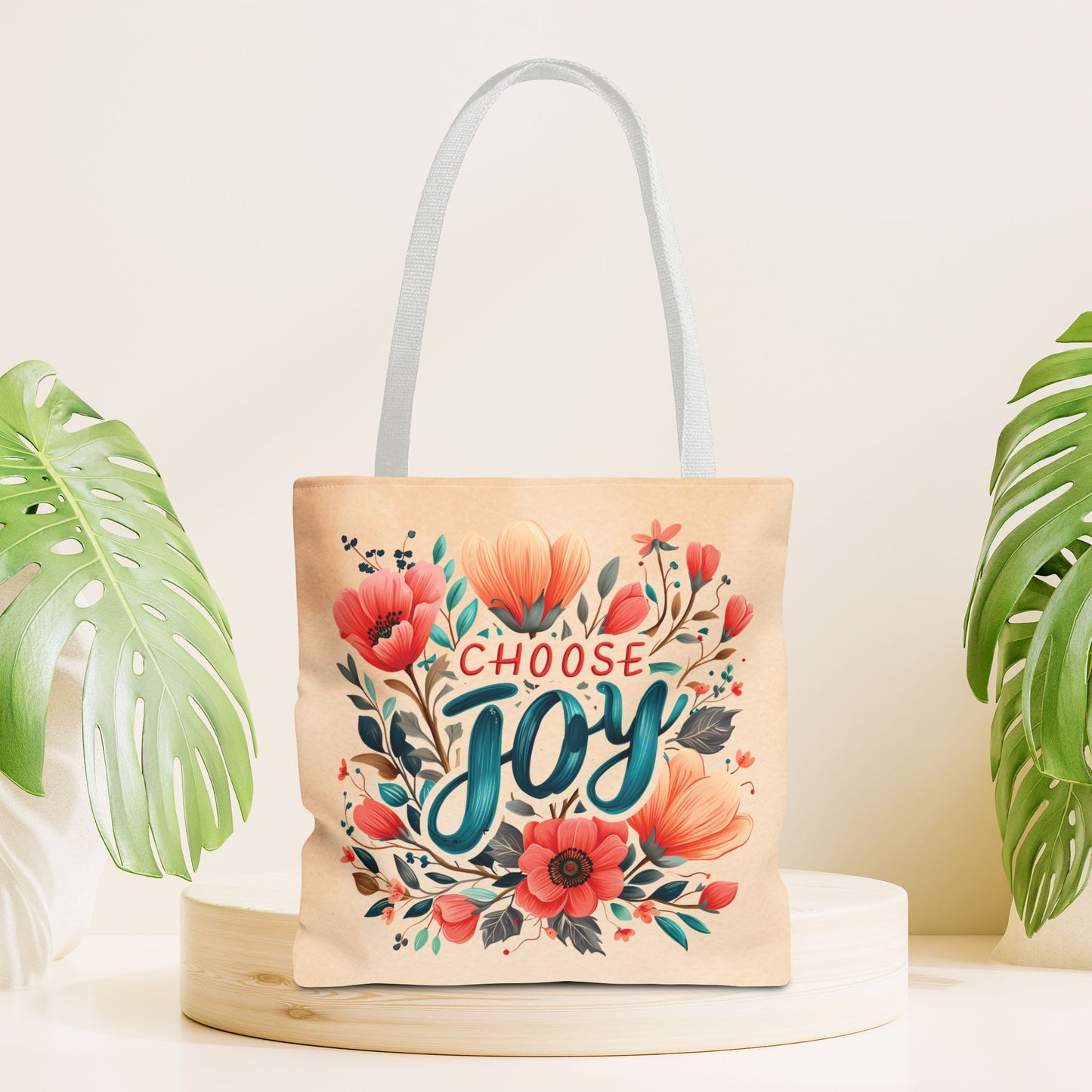 Choose Joy Tote Bag - Christian Tote Bag - 16"