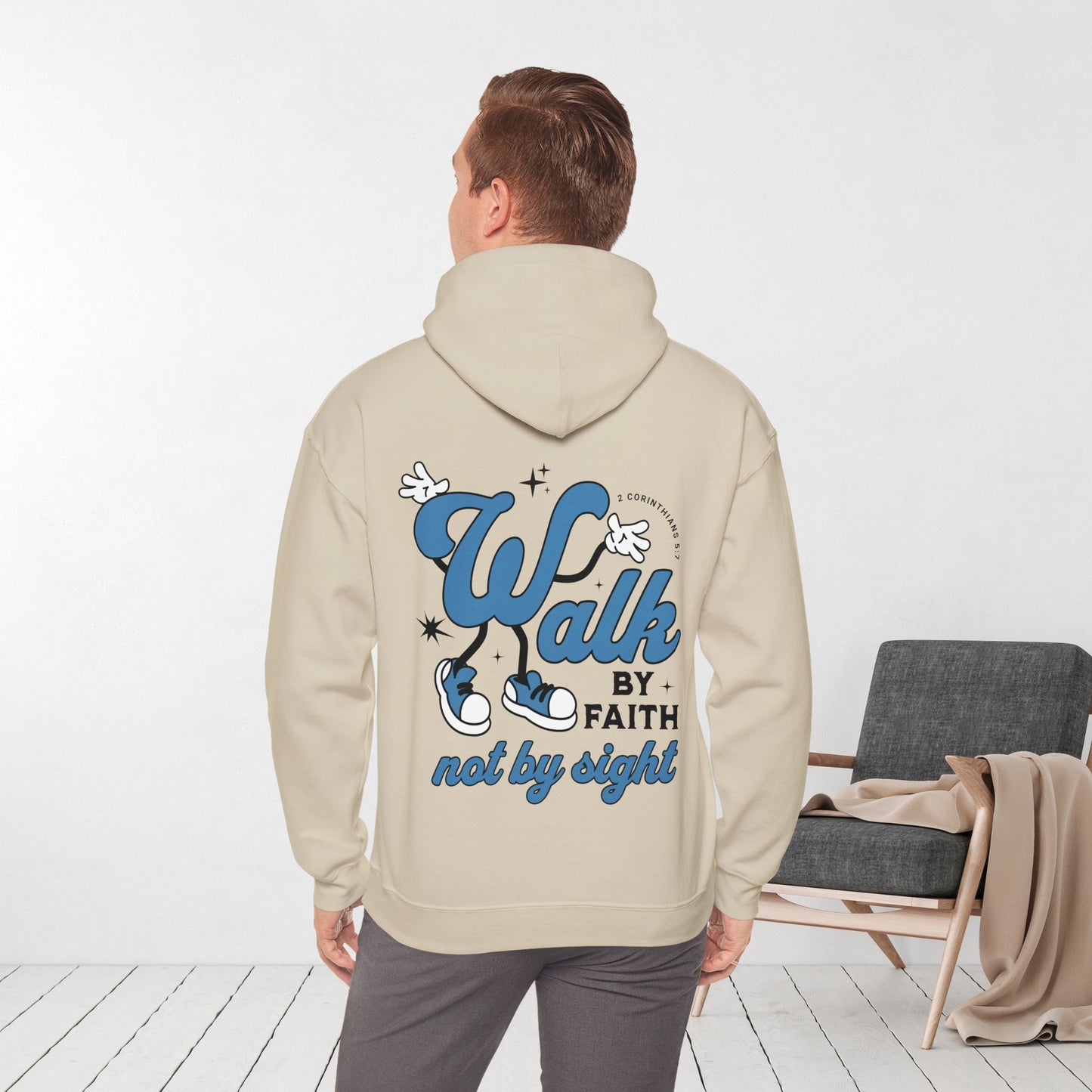 Walk By Faith Not By Sight Hoodie - Christian Hoodie