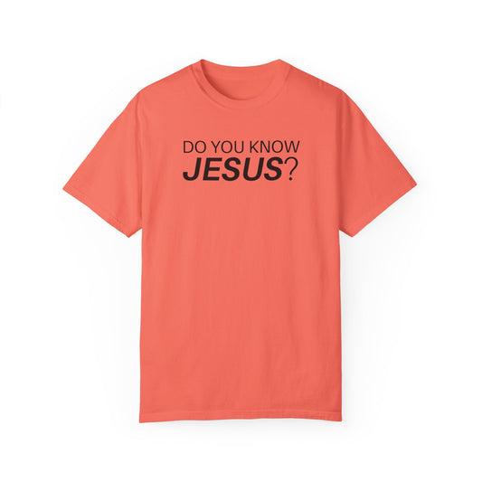 Do You Know Jesus Comfort Colors Shirt - Trendy  Christian T-shirt