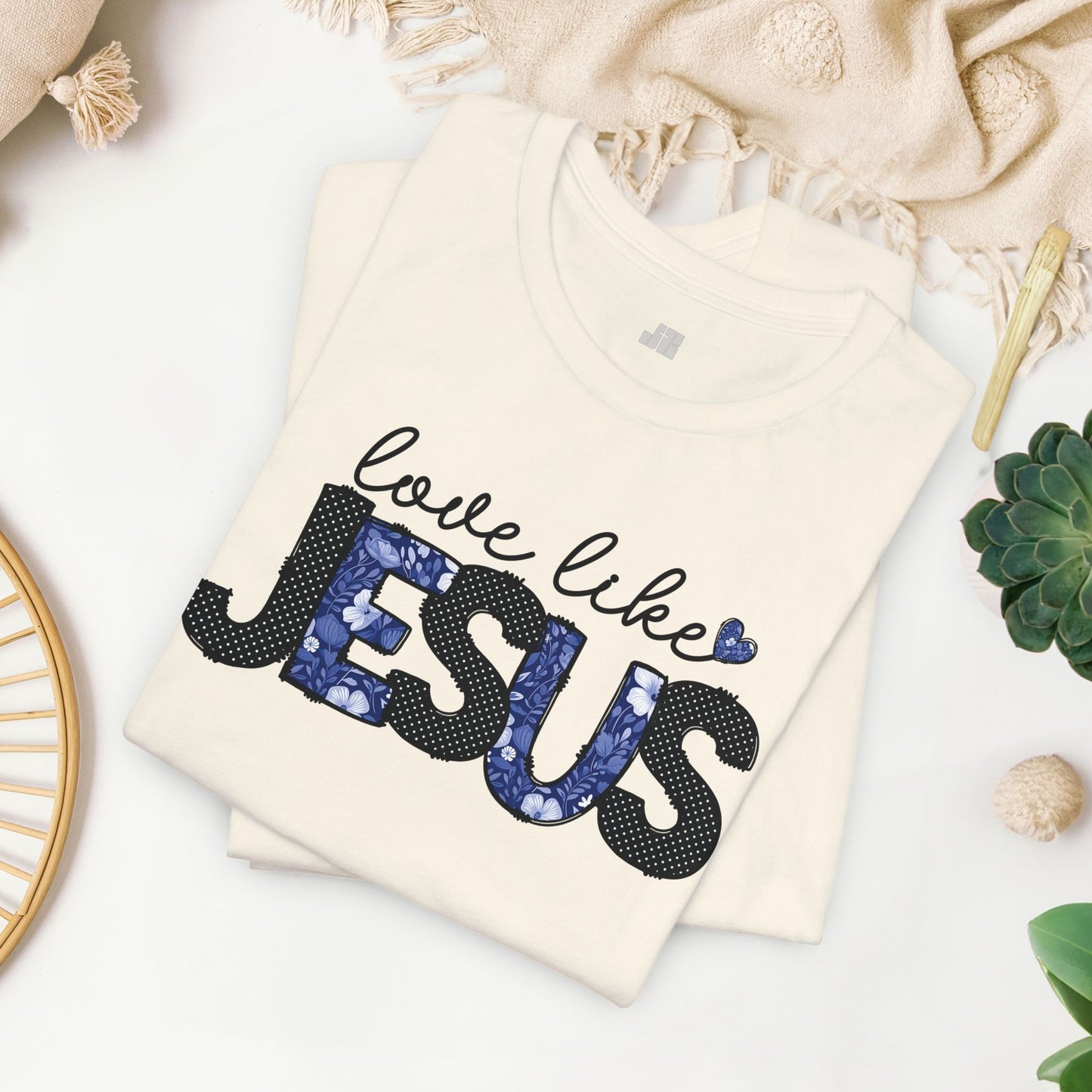 Love Like Jesus Soft Cotton Tee - Christian Shirt