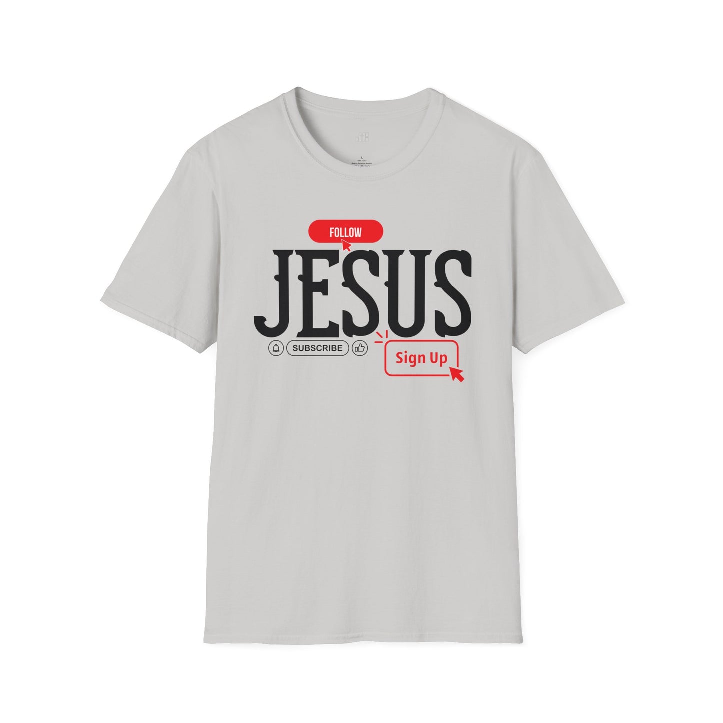 Unisex Follow Jesus Softstyle T-shirt - Trendy  Christian Tee