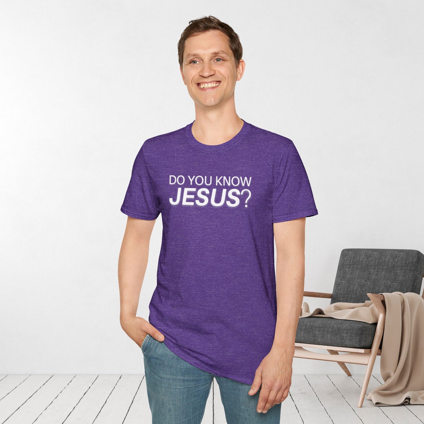 Do You Know Jesus Softstyle T-shirt - Trendy Christian T-shirt