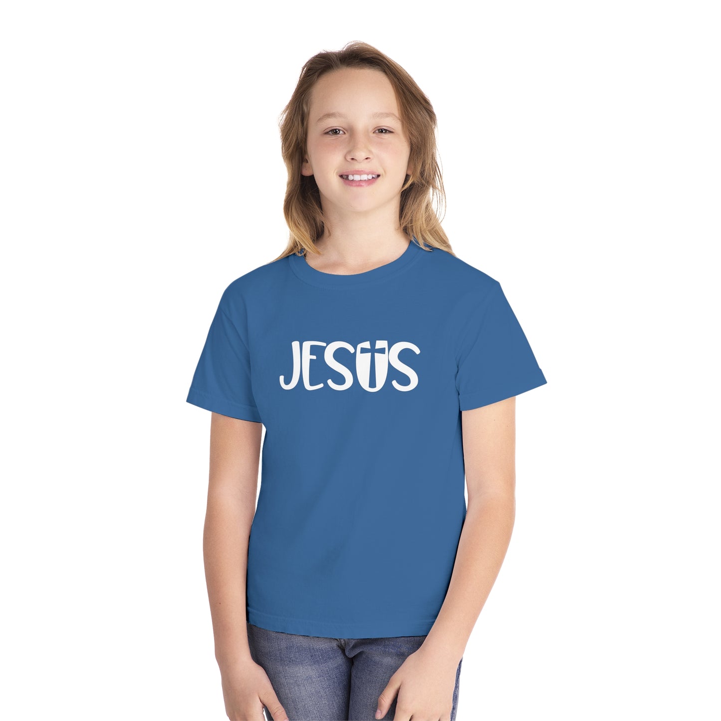 Jesus Comfort Colors Youth Christian Shirt