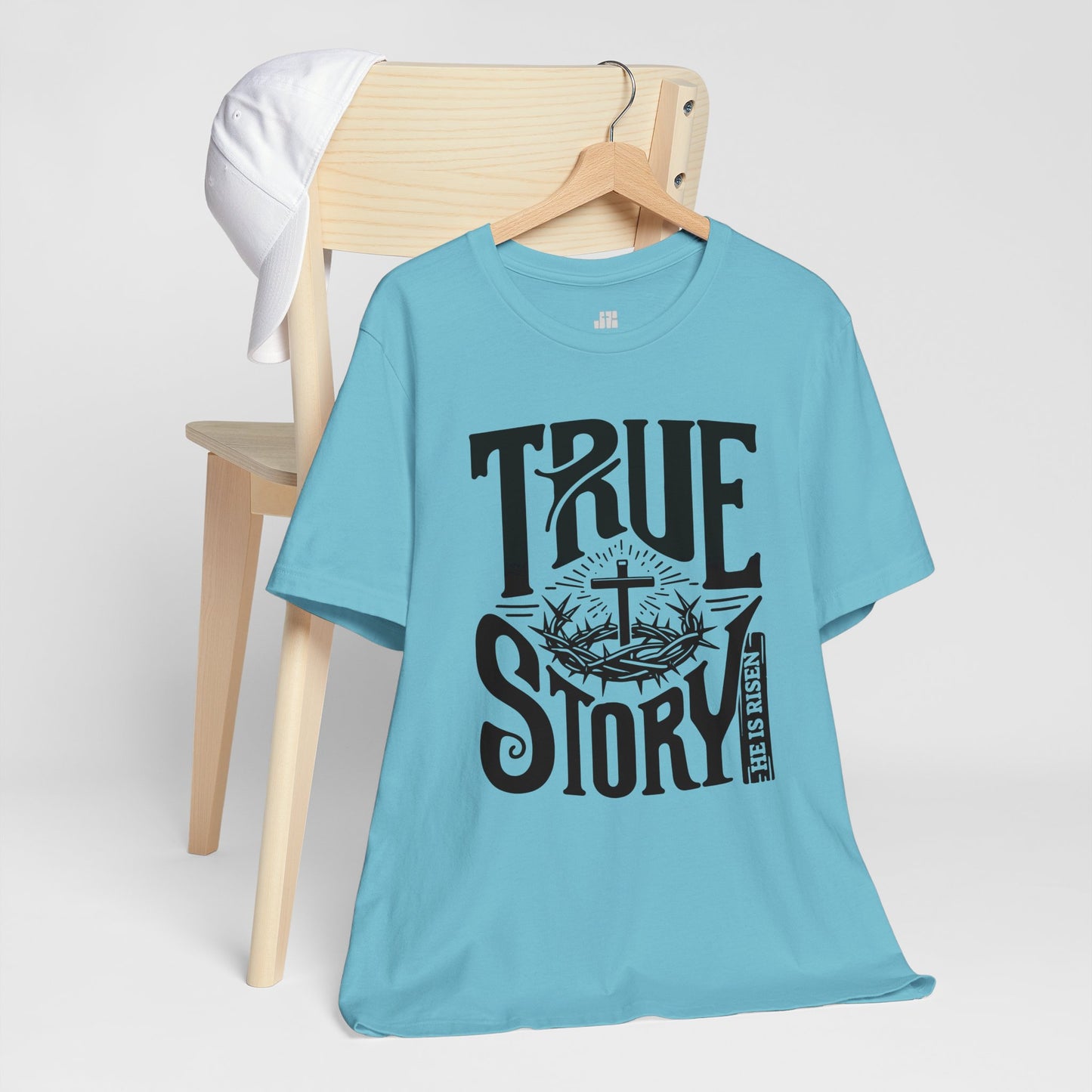 True Story He is Risen Christian Soft Cotton Tee - Easter Shirt