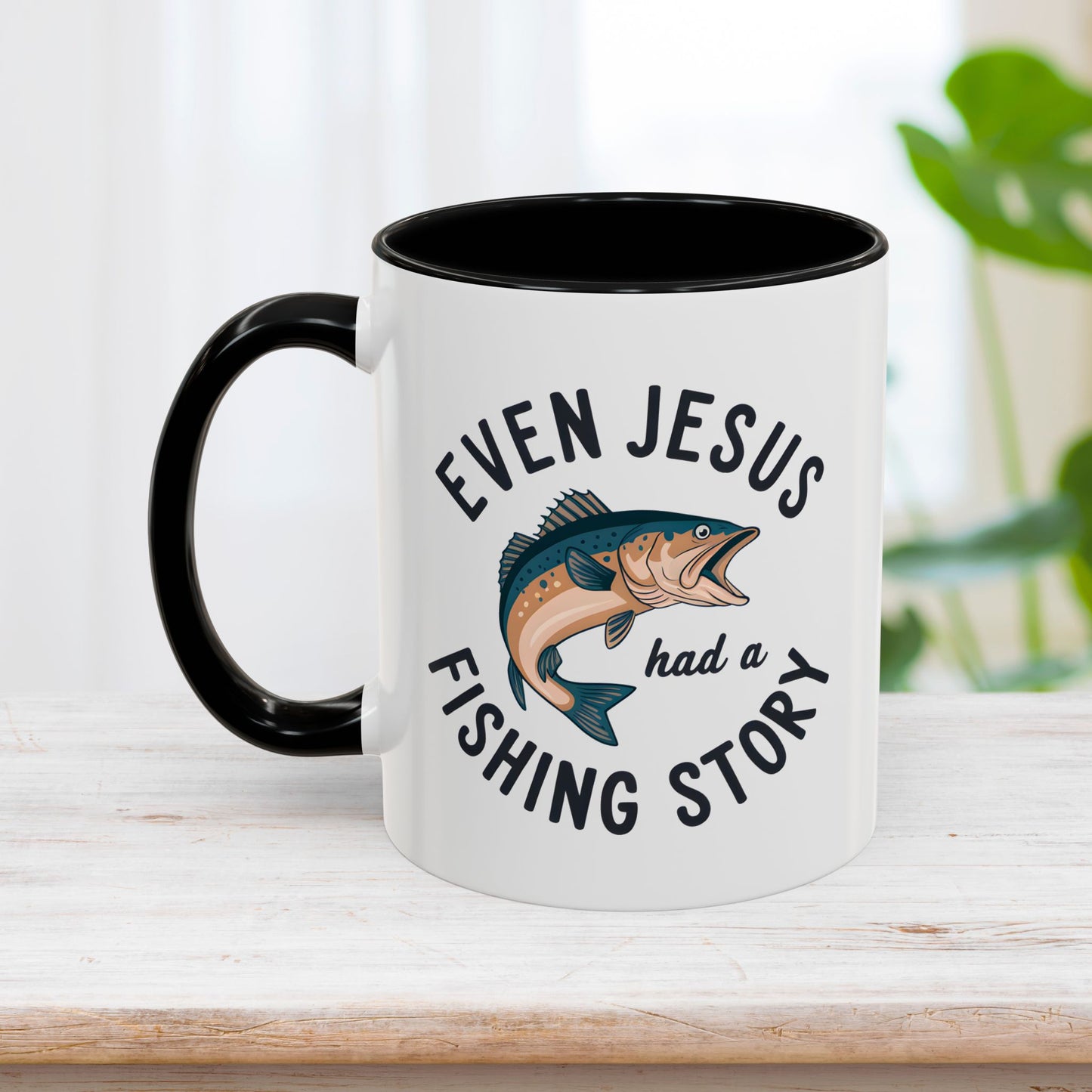 Even Jesus Had A Fishing Story Mug - Christian Coffee Mug