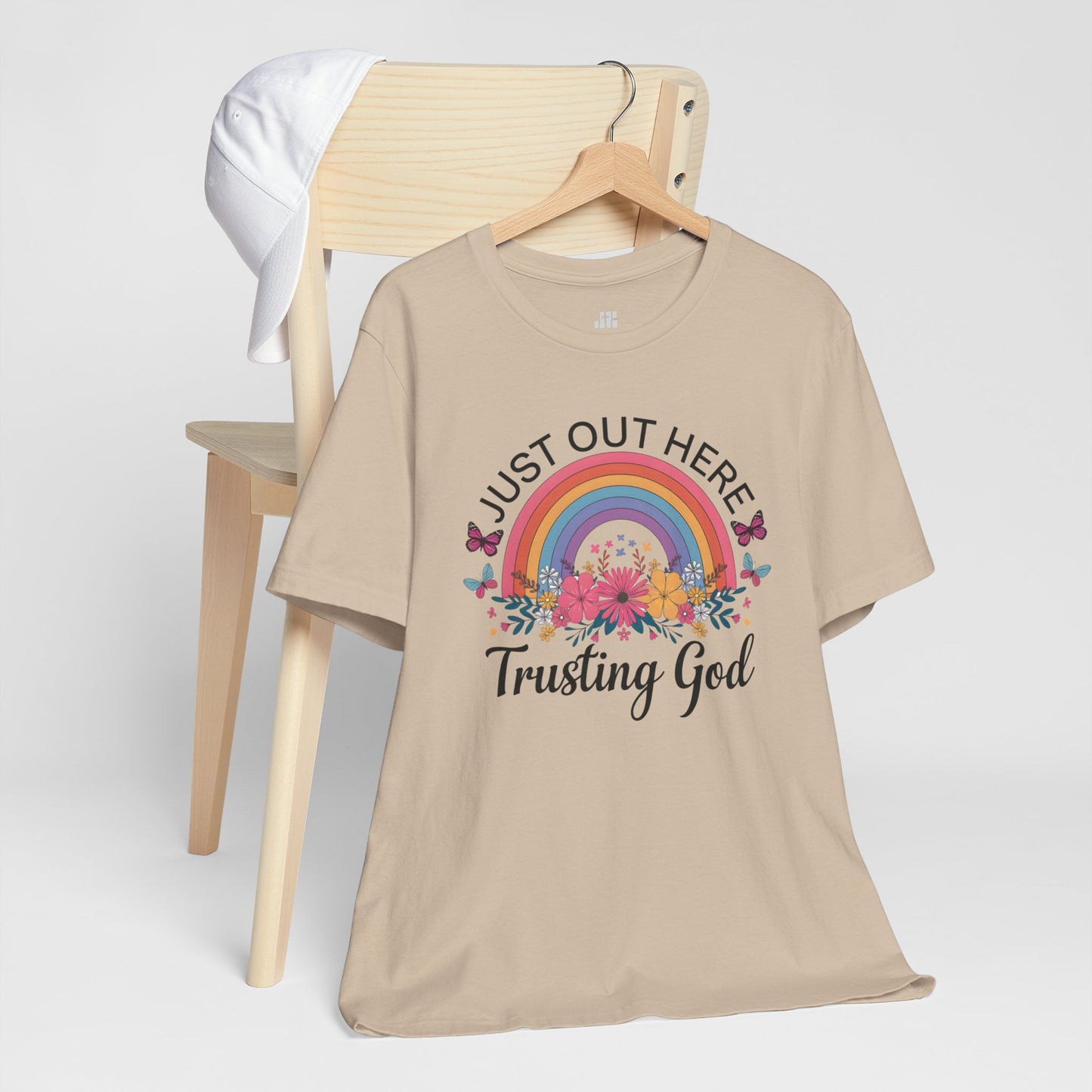 Just Out Here Trusting God Soft Cotton Tee