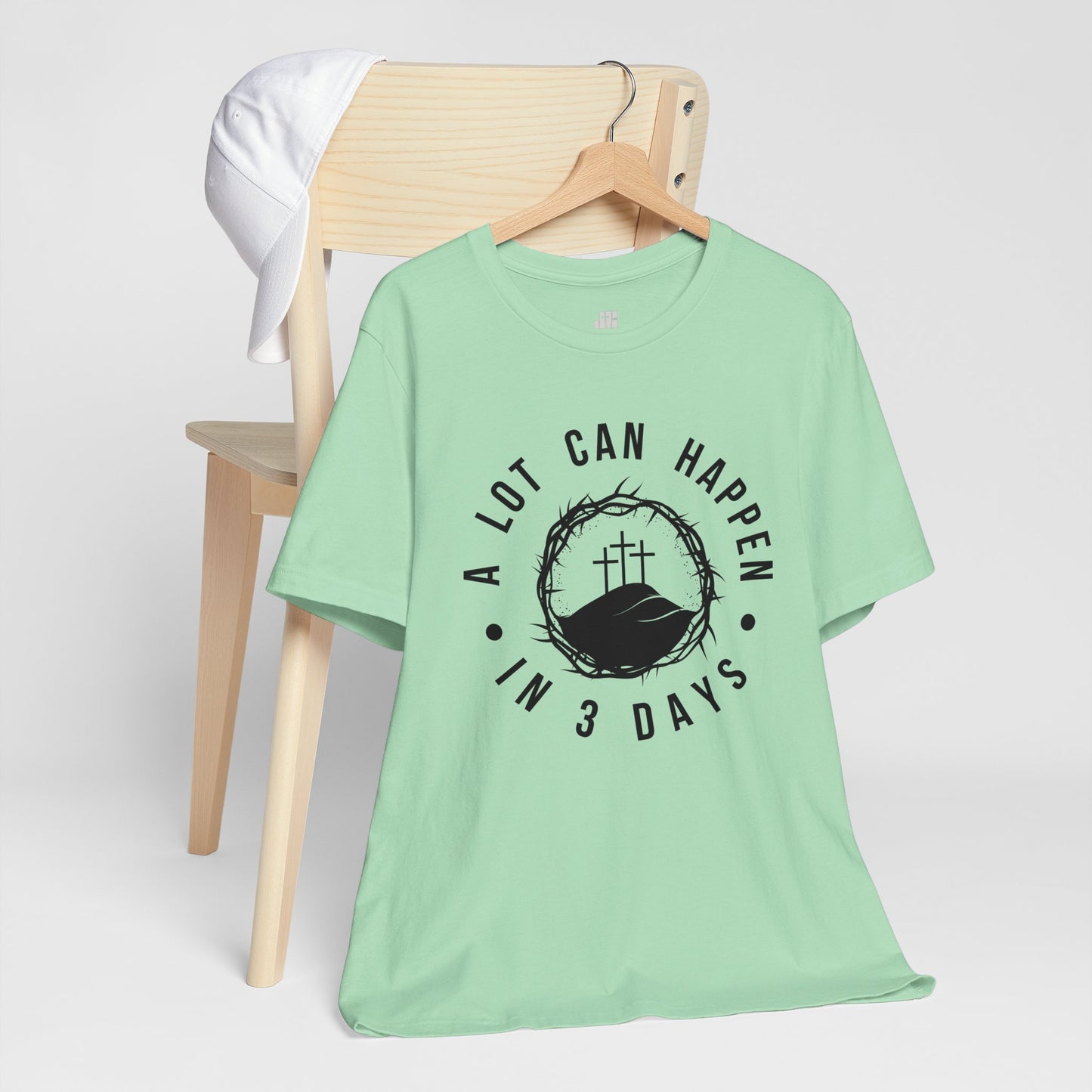 A Lot Can Happen in Three Days Christian Soft Cotton Tee - Easter Shirt