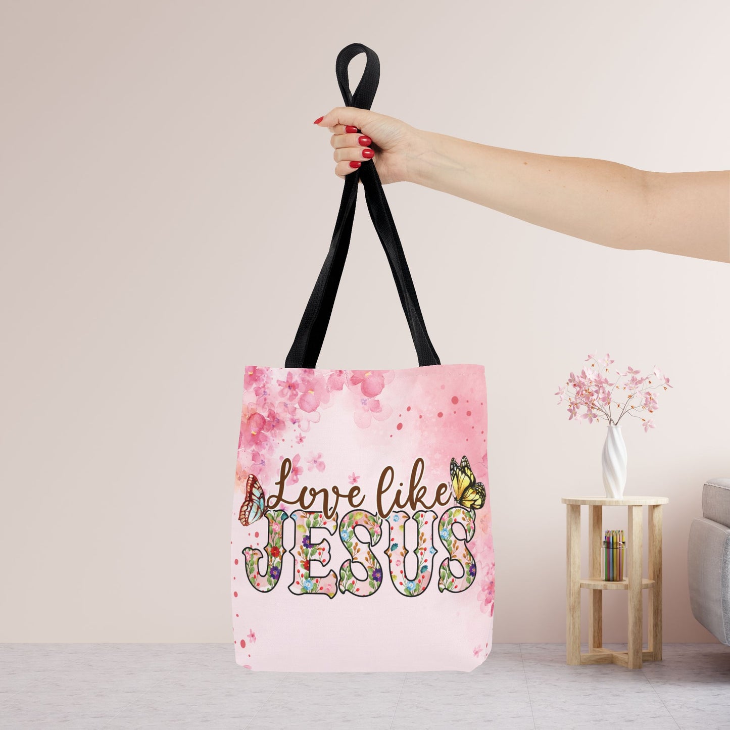 Love Like Jesus Tote Bag - Christian Tote Bag