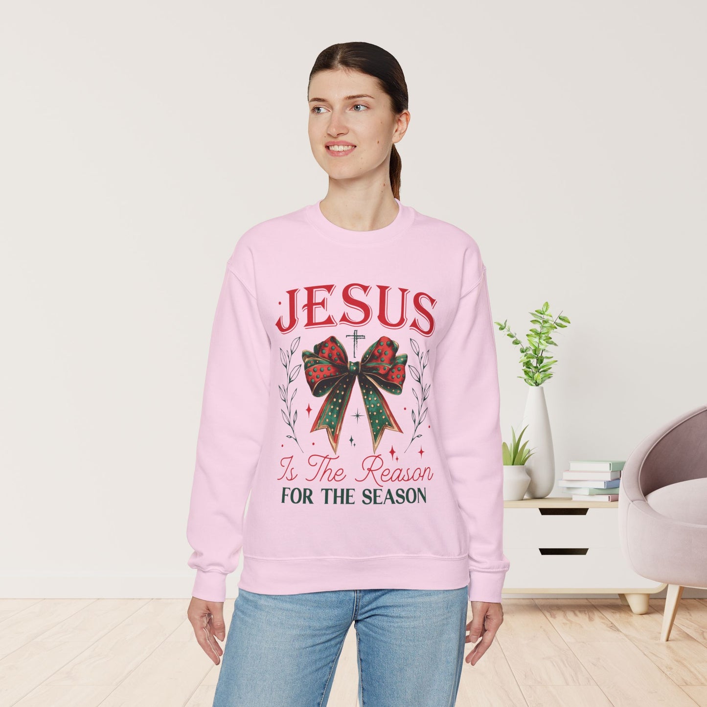 Jesus Is The Reason For The Season Christian Sweatshirt - Christmas Pullover