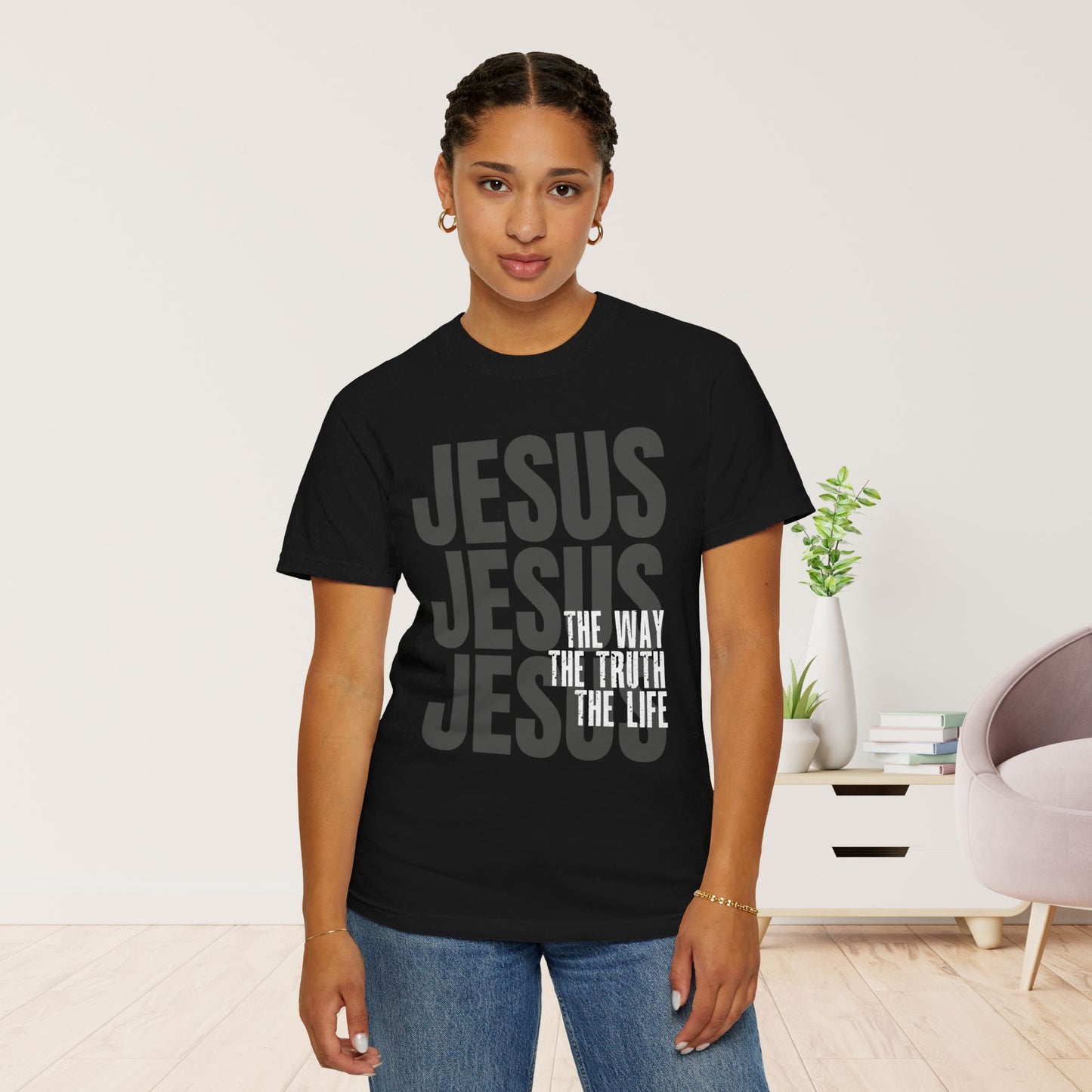 Comfort Colors Jesus Shirt - Bible Verse Shirt John 14:6