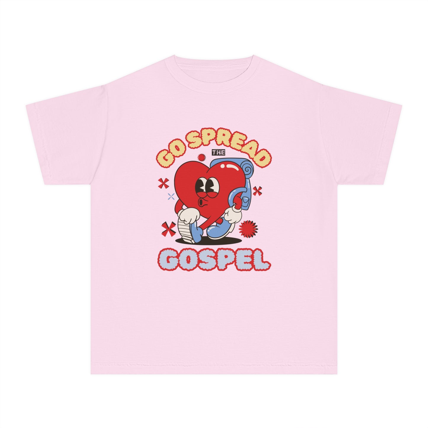 Go Spread The Gospel Comfort Colors Youth Christian Tee