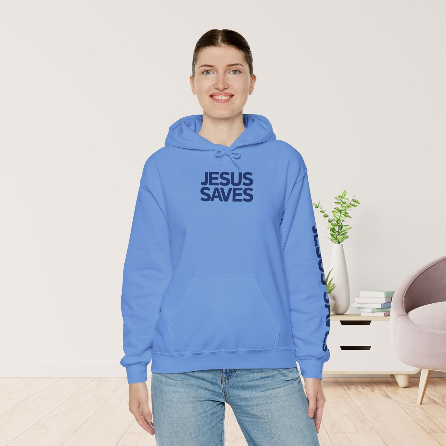 Jesus Saves Hoodie - Acts 4:12 Bible Verse Christian Hoodie