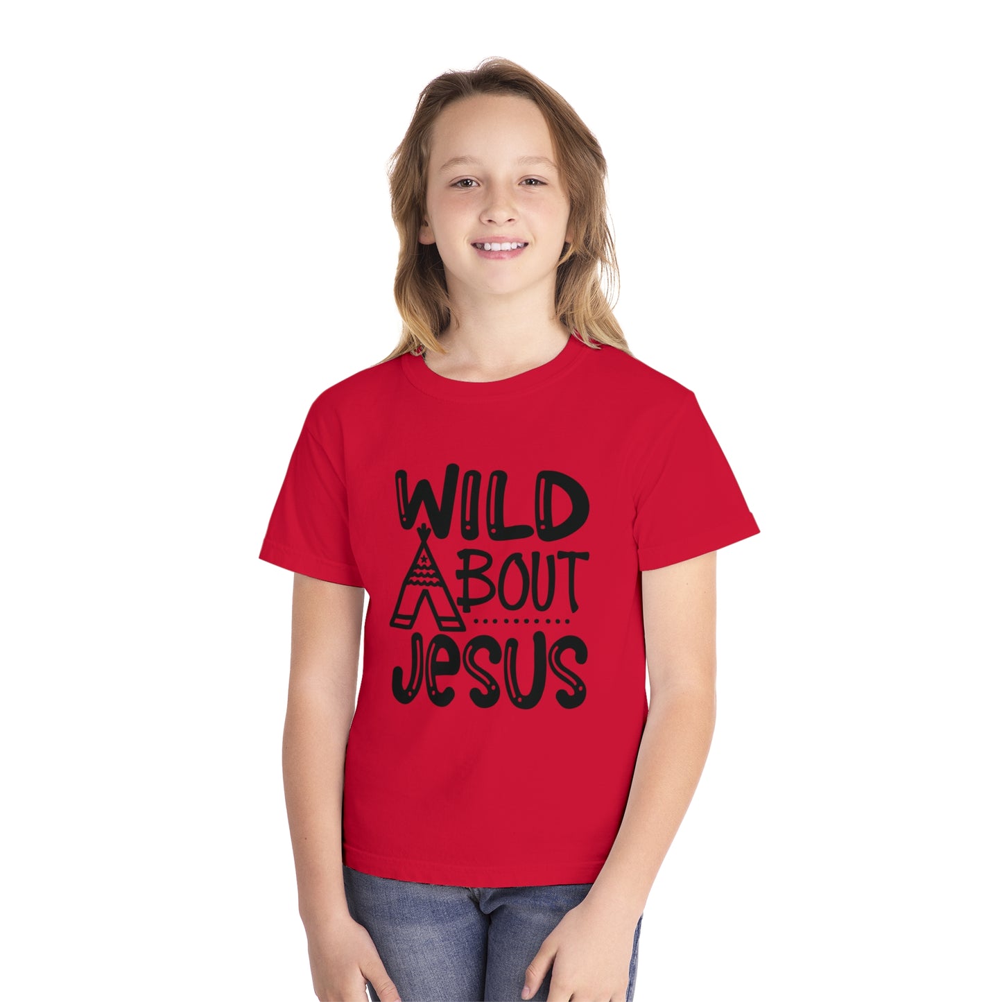 Wild About Jesus Comfort Colors Youth Christian T-shirt