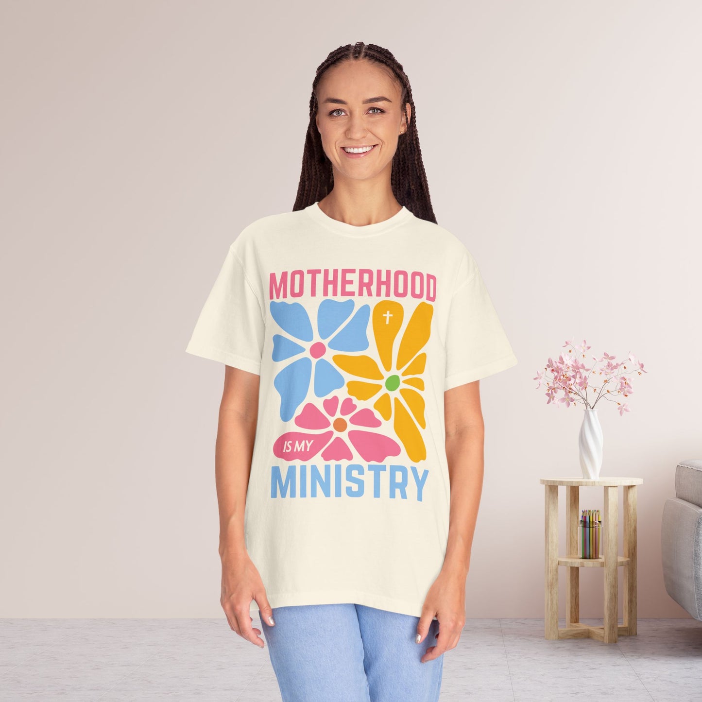 Motherhood is My Ministry Comfort Colors T-shirt