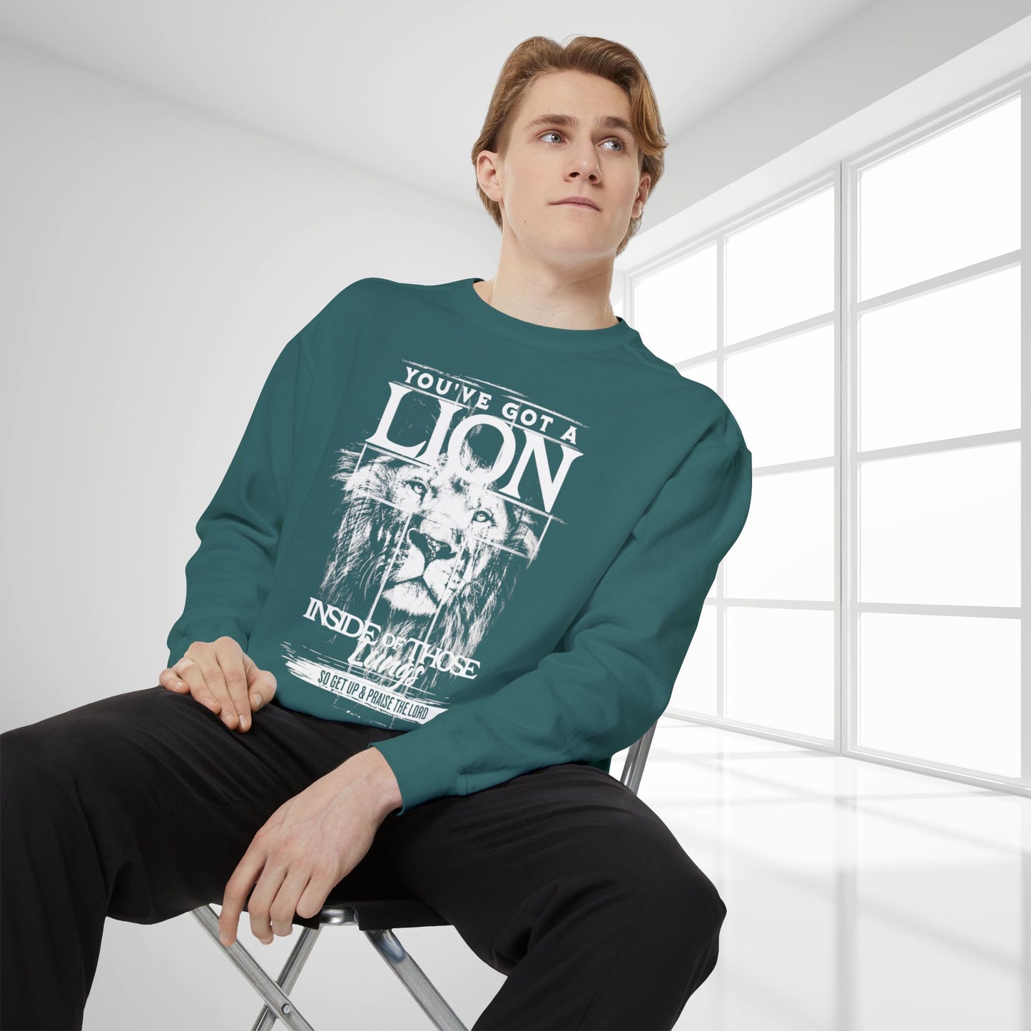 You've Got A Lion Inside of Those Lungs Comfort Colors Sweatshirt