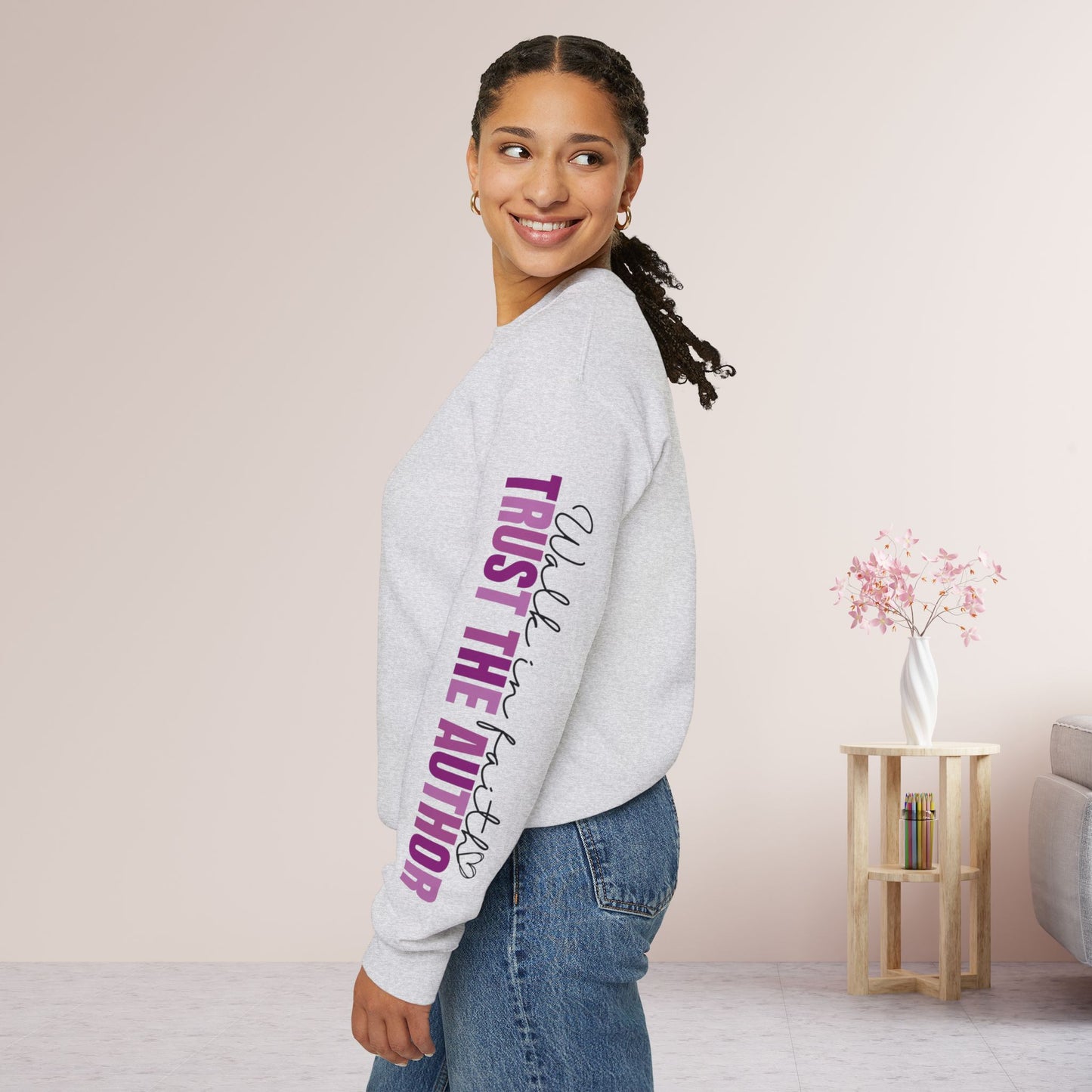 God is Still Writing Your Story Christian Sweatshirt - Walk in Faith: Trust the Author Sweatshirt