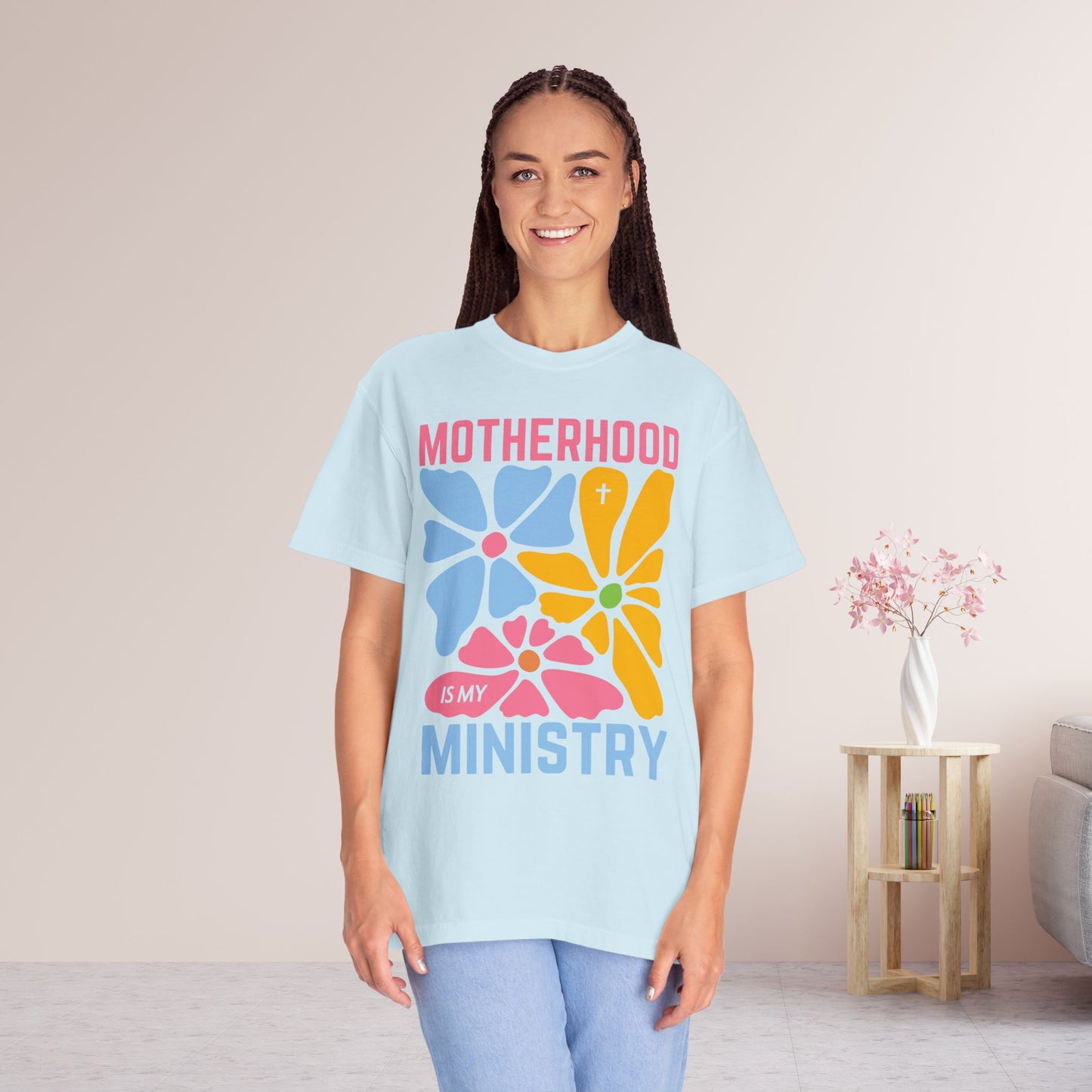 Motherhood is My Ministry Comfort Colors T-shirt