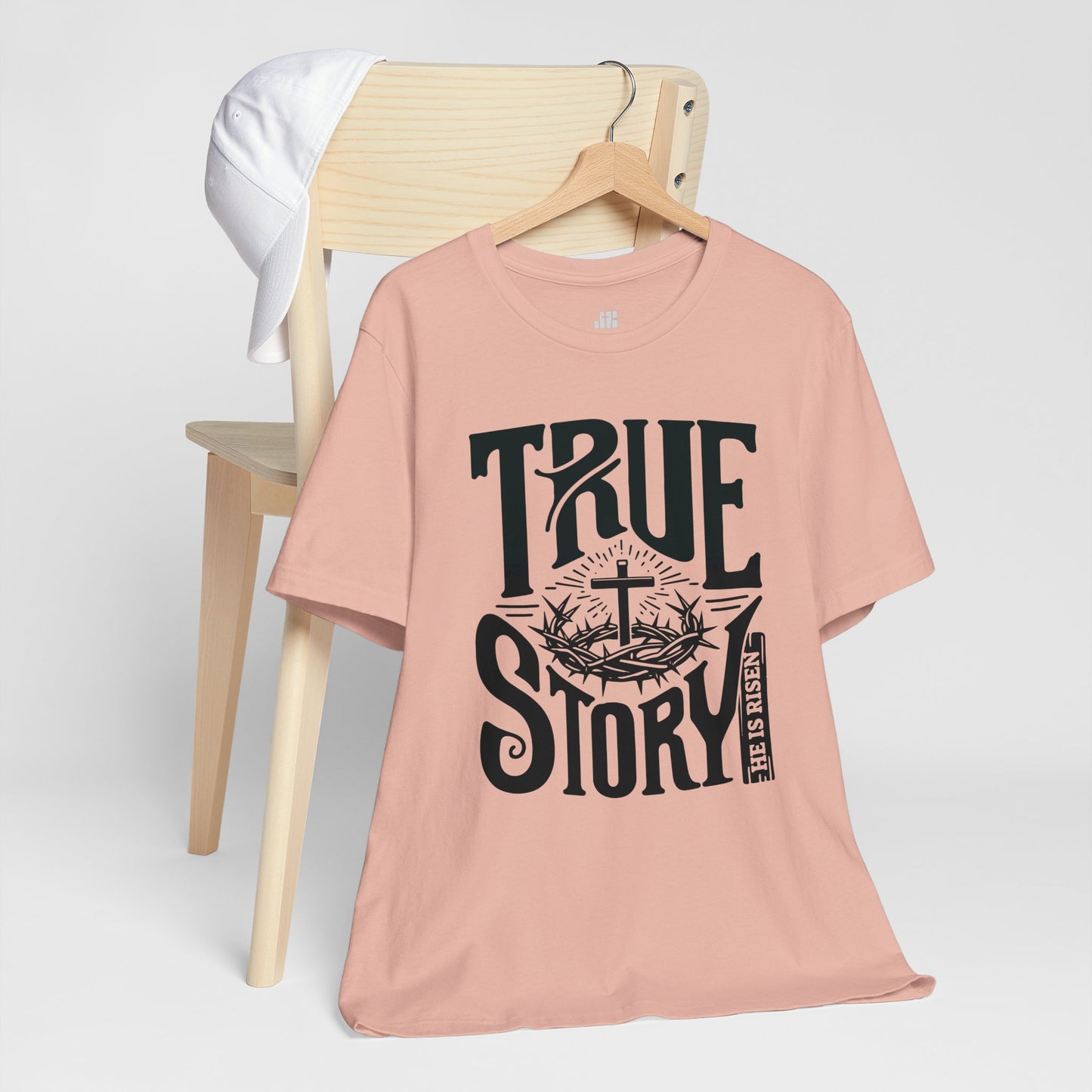 True Story He is Risen Christian Soft Cotton Tee - Easter Shirt