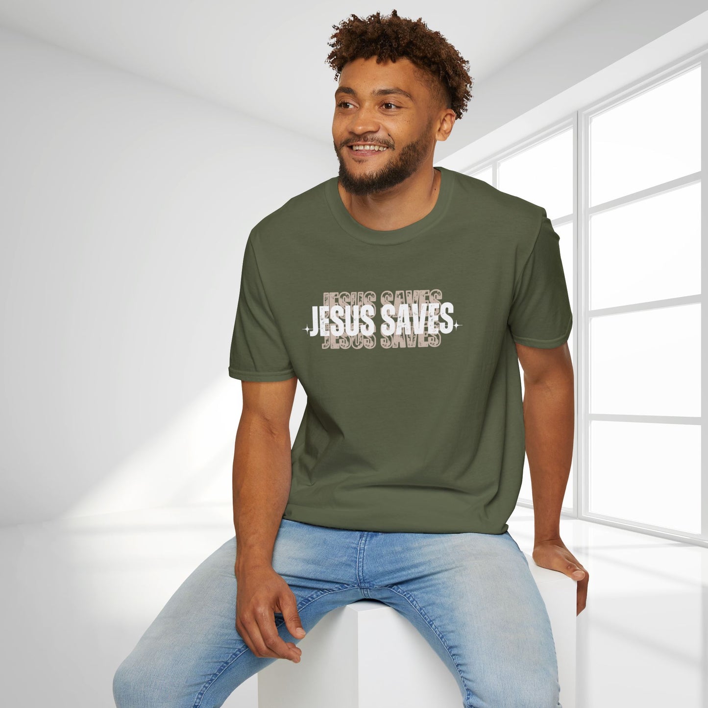 Trendy Jesus Saves Softstyle T-shirt