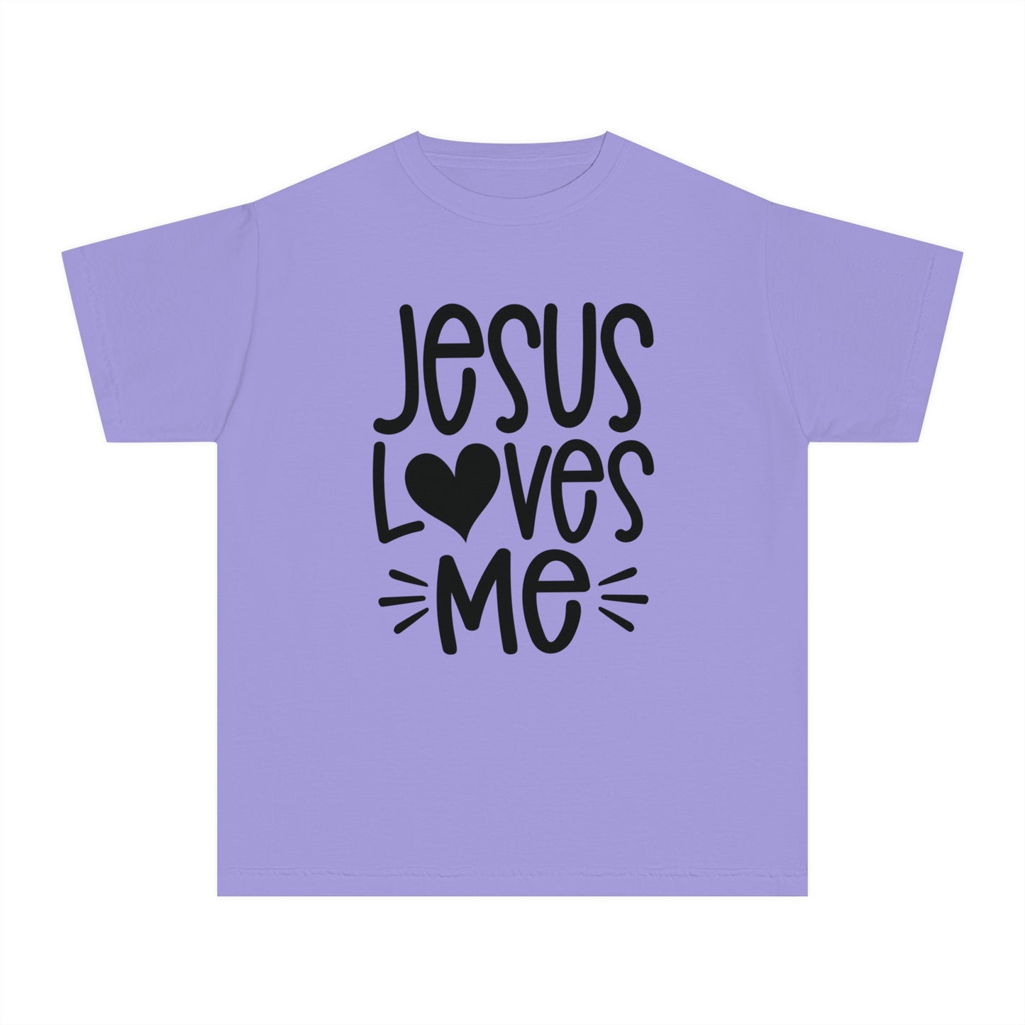 Jesus Loves Me Comfort Colors Youth Christian Tee