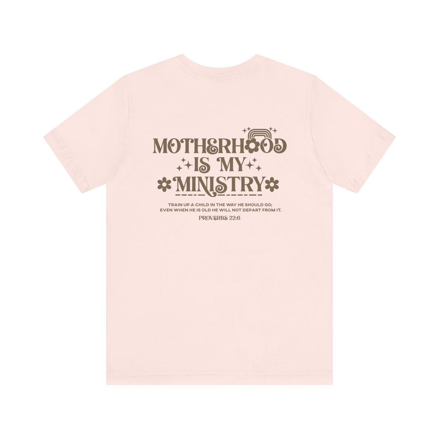 Motherhood is My Ministry Christian Soft Cotton Tee