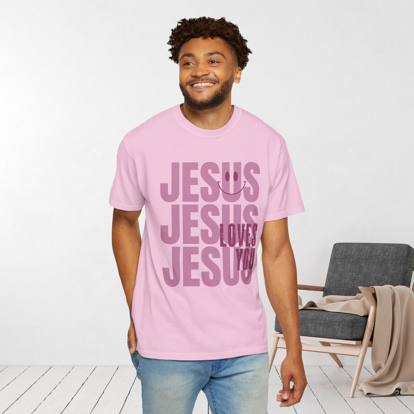 Jesus Loves You Comfort Colors Christian Shirt