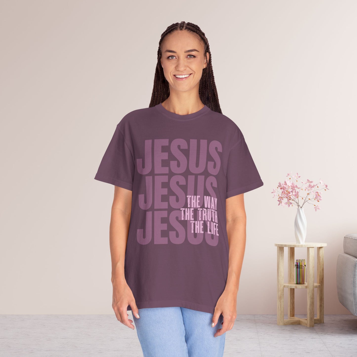 Comfort Colors Jesus Shirt - Bible Verse Shirt John 14:6