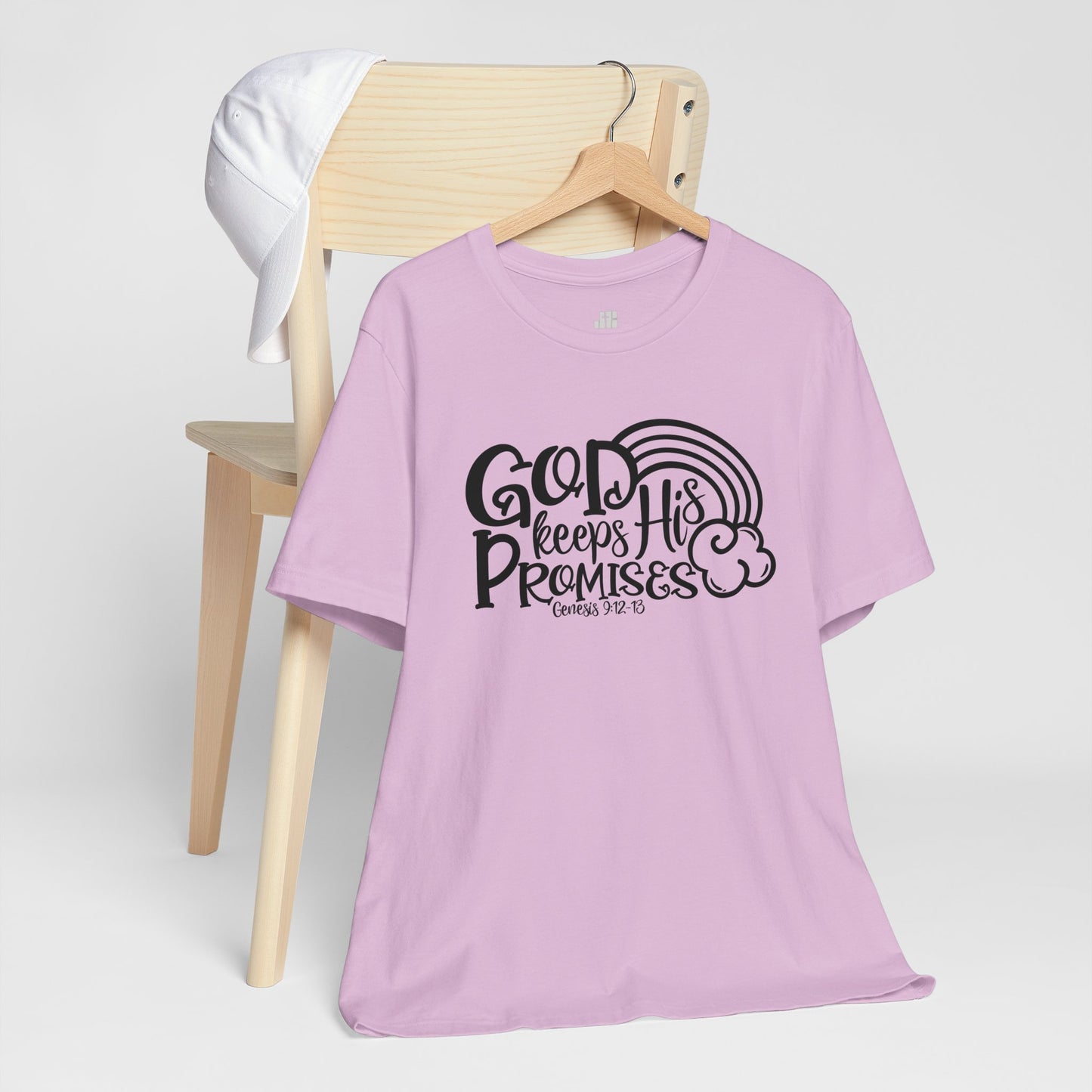 God Keeps His Promises Soft Cotton Tee - Bible Verse Christian Tee