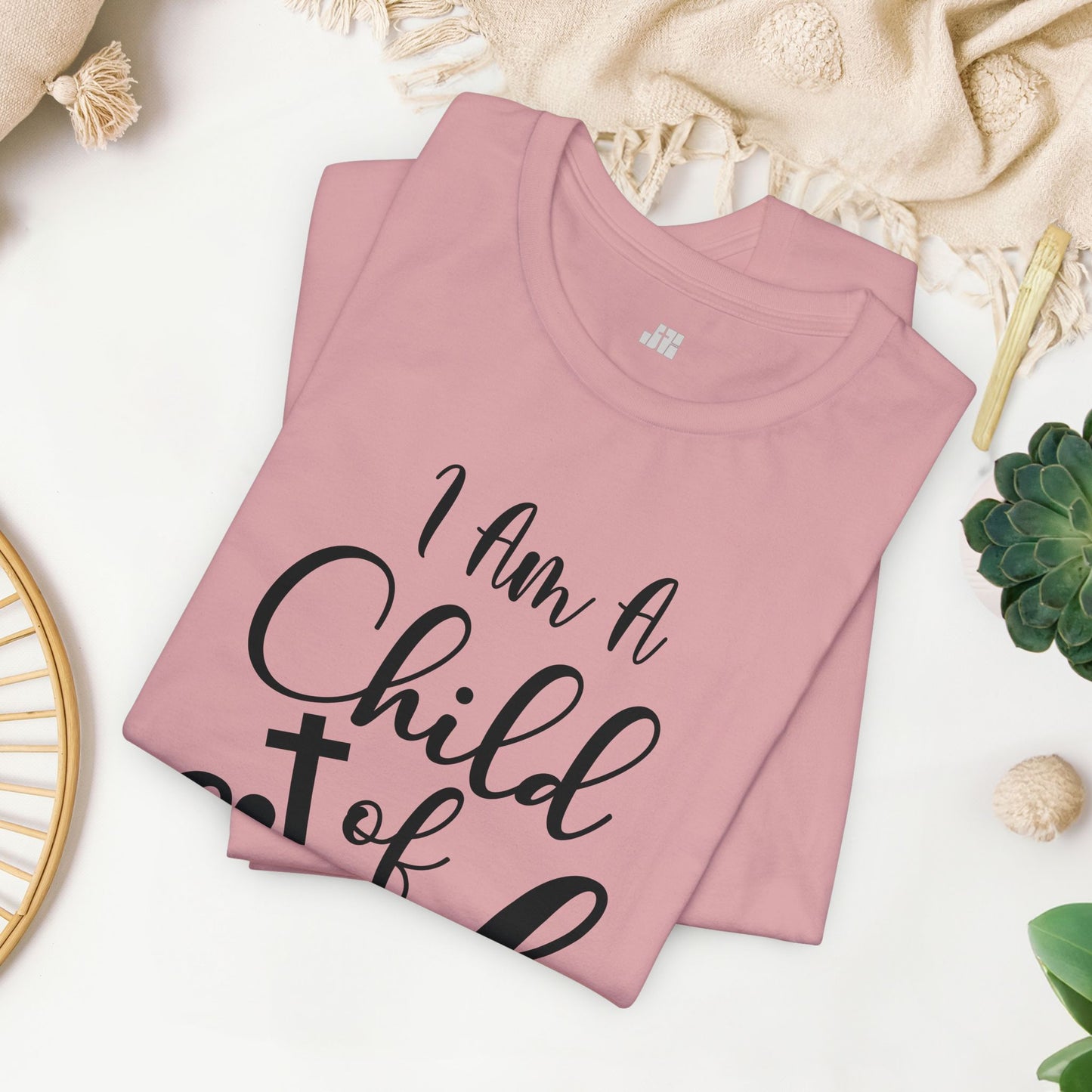 I Am A Child of God Soft Cotton Tee - Christian Tee