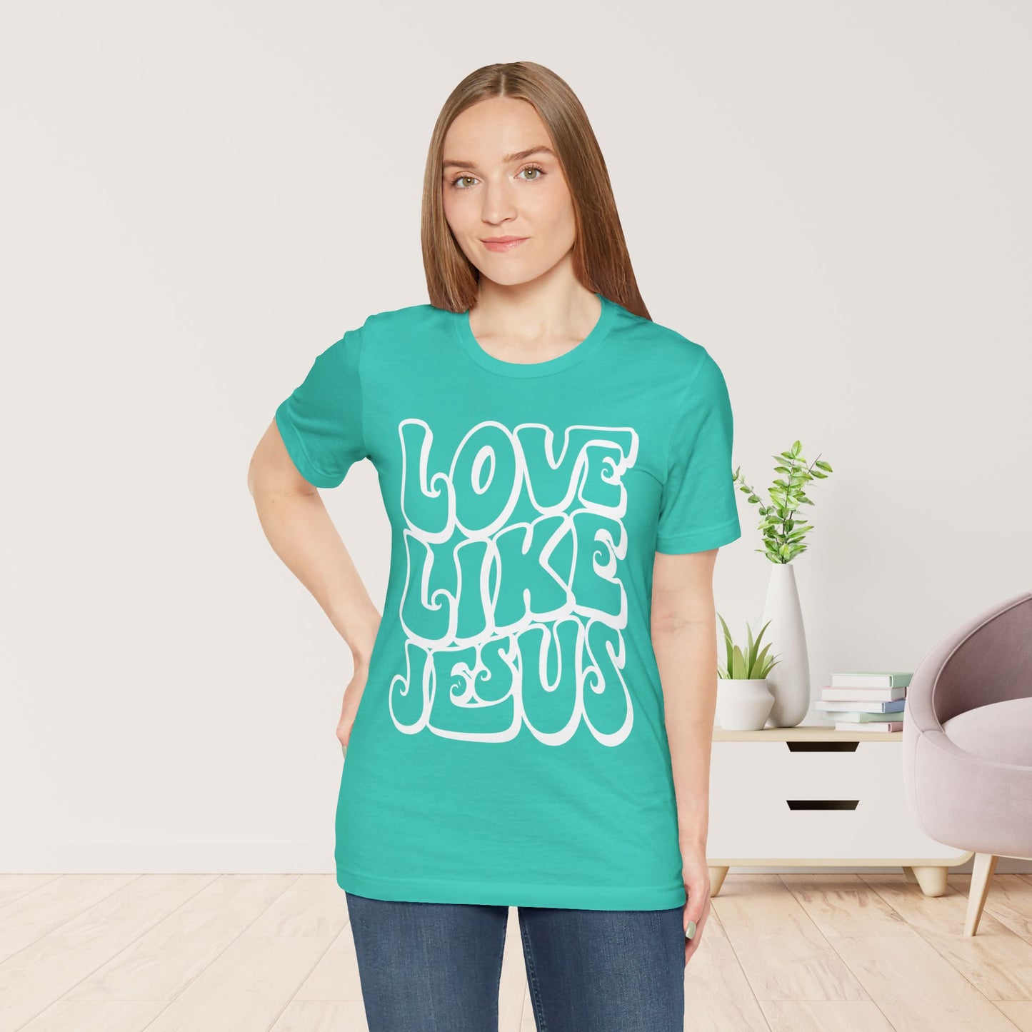 Love Like Jesus Soft Cotton Tee - Christian Shirt