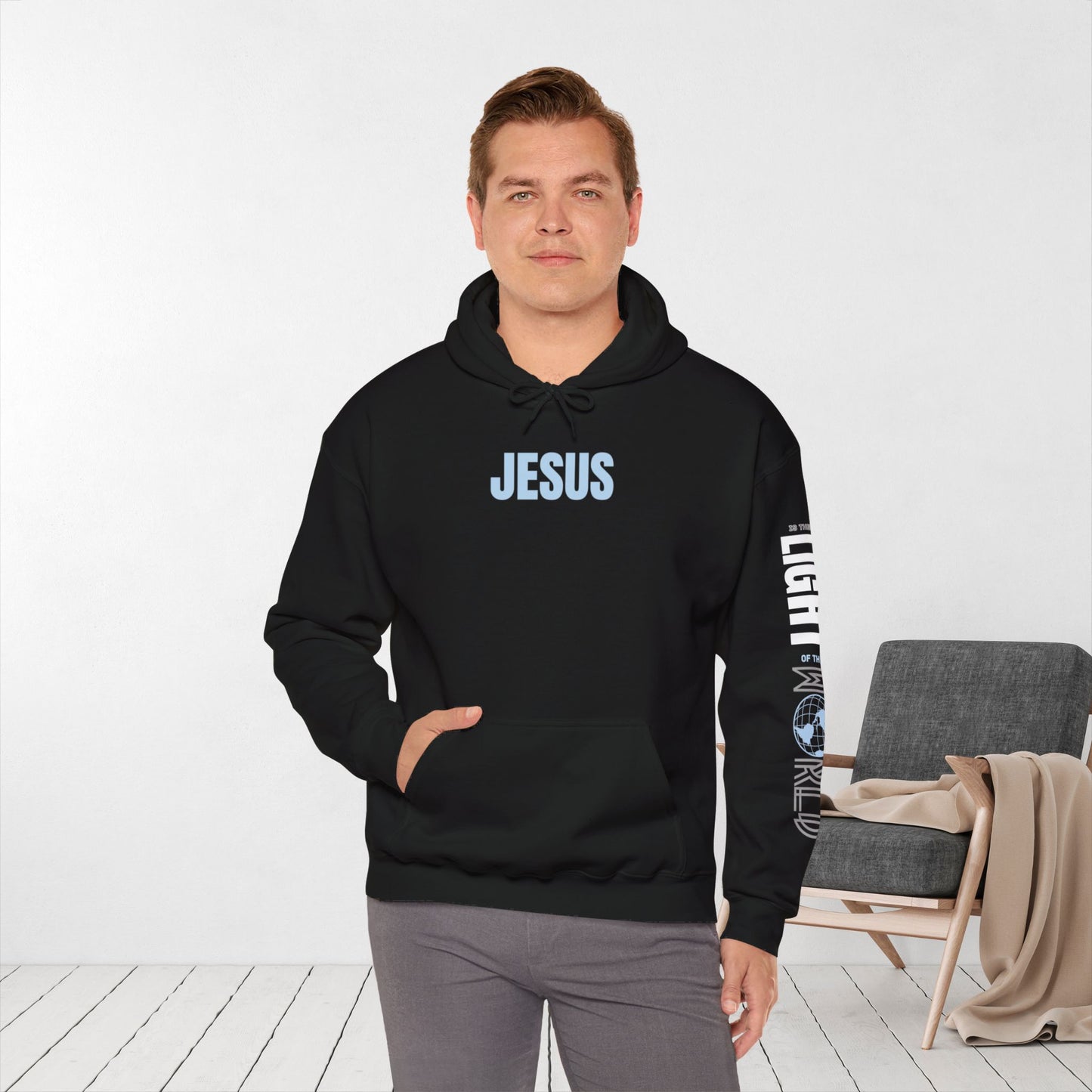 Follow Jesus Hoodie - Jesus is the Light of the World Hoodie - John 8:12 Hoodie