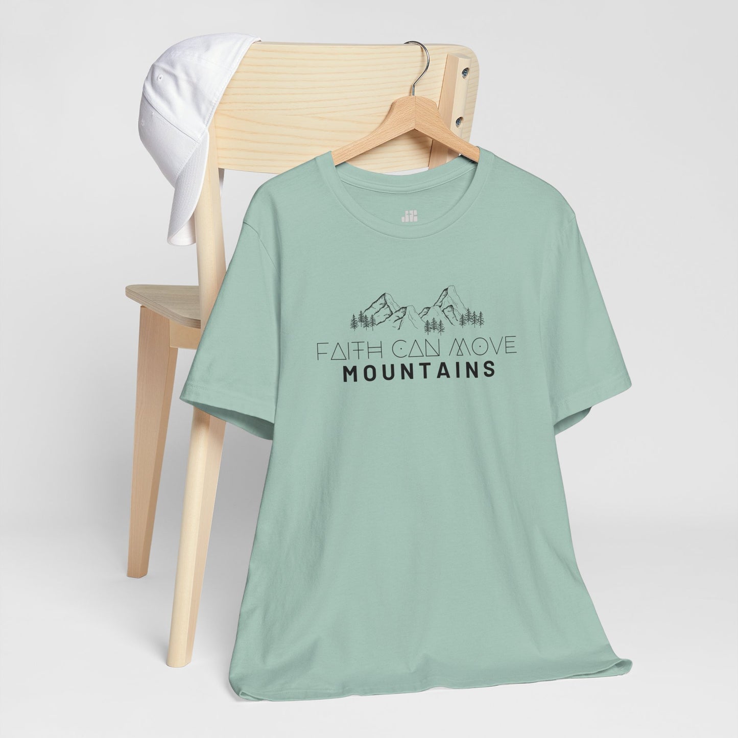 Faith Can Move Mountains Soft Cotton Tee - Matthew 17:20 Bible Verse Shirt