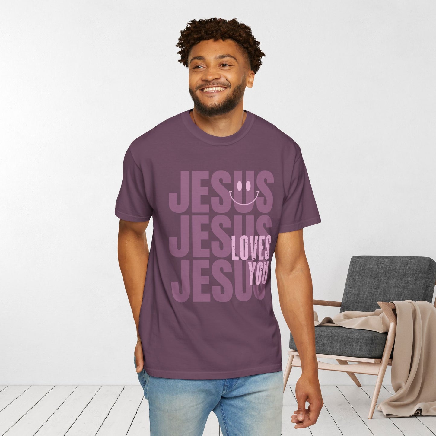 Jesus Loves You Comfort Colors Christian Shirt