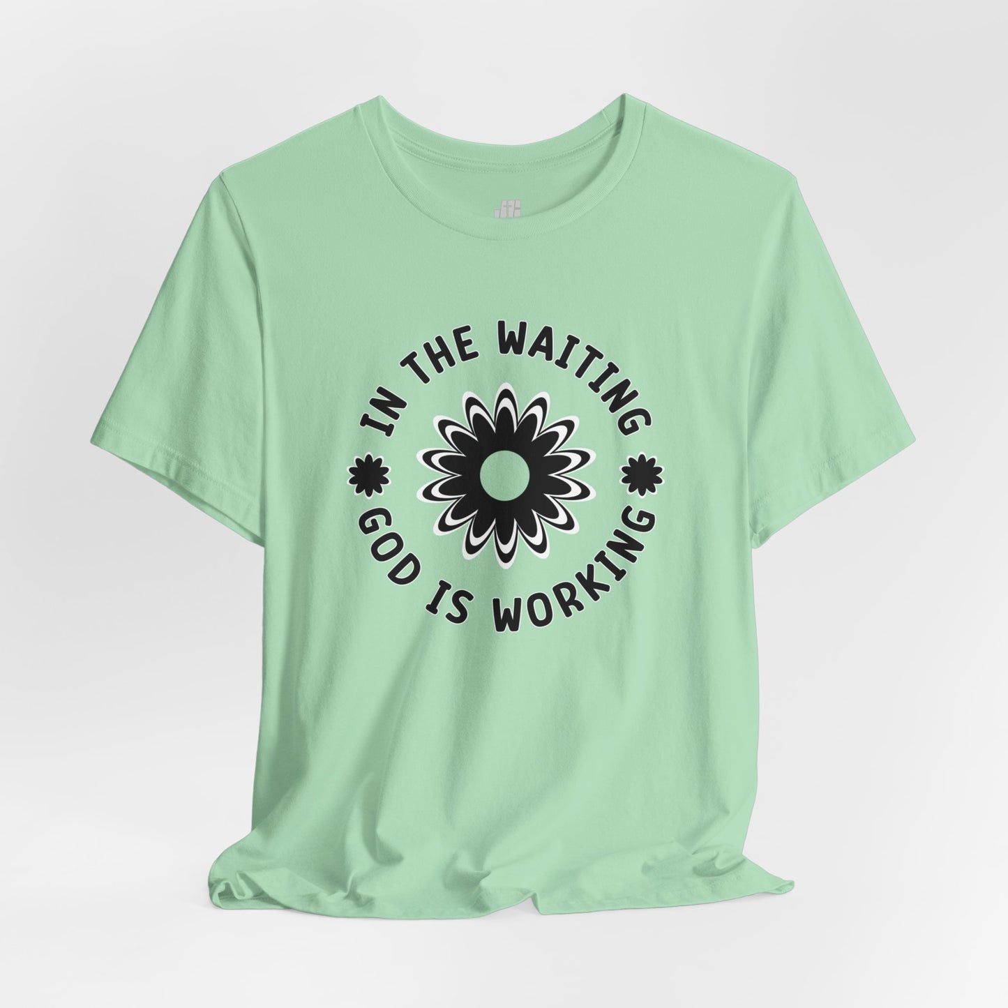 In the Waiting God is Working Soft Cotton Tee - Christian Shirt