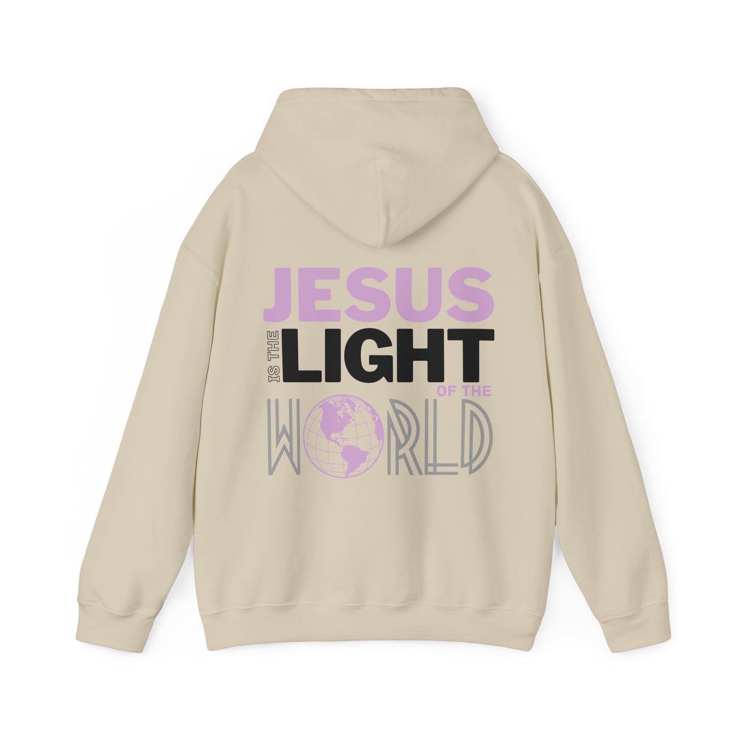 Jesus is the Light of the World Hoodie - John 8:12 Bible Verse Christian Hoodie